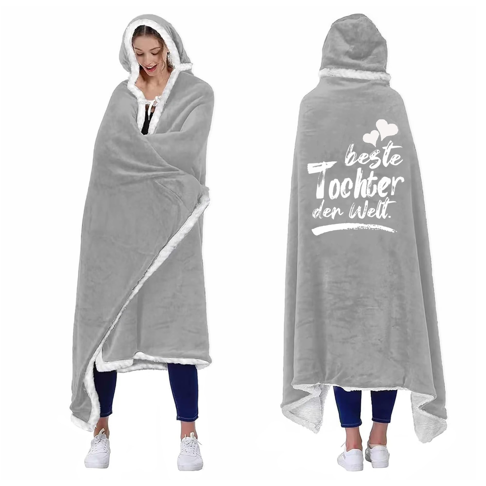 ACCZ Tochter Decke mit ärmeln - Witziges Mutter Tochter Geschenk für 18-jährige Mädchen zum Geburtstag oder Weihnachten