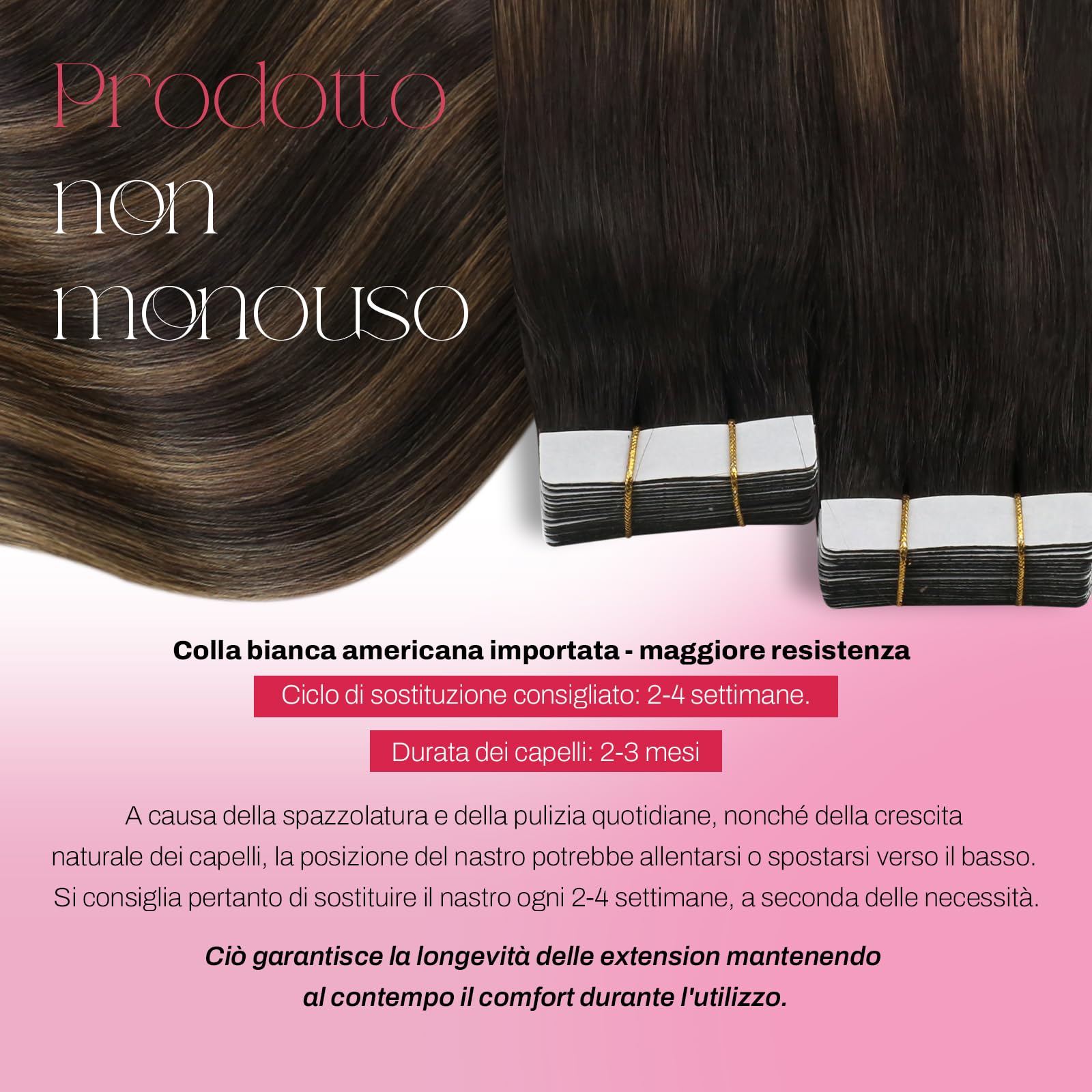 Moresoo Extensiones de Cabello Adhesivas Natural Balayage #2/6/2 Mezcla de Marrón Más Oscuro con Marrón Medio Cabello Humano Extension Adhesivas De Pelo 12 Pulgadas 30Gramo/20Piezas