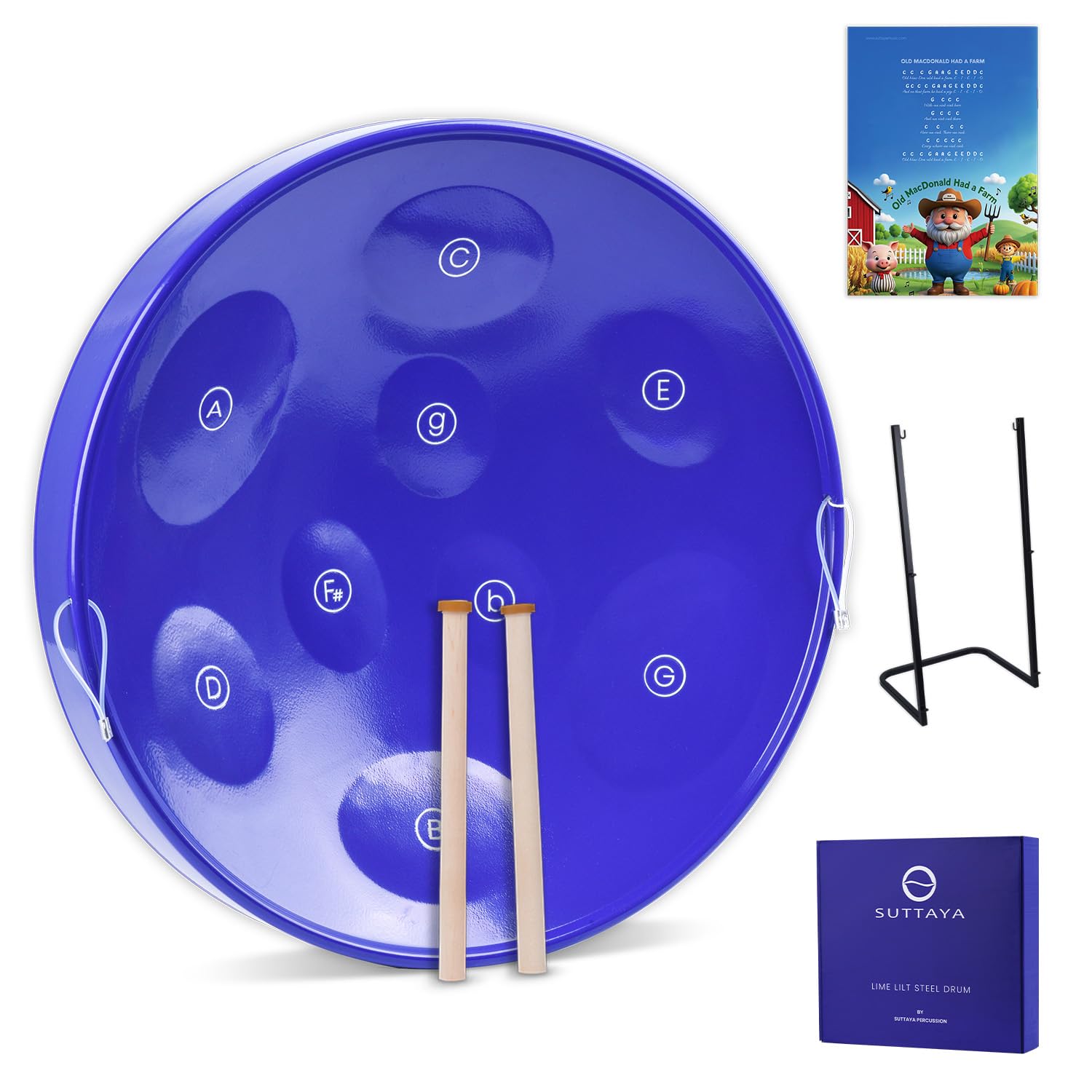 Amazon.com: 9-Note Steelpan (Steel drum) with Collapsible Stand
