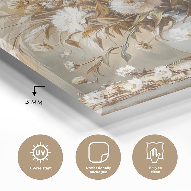 Foto 3 de 7 de MuchoWow© Impresión en Cristal Decoración Moderna Cuadro Dormitorio