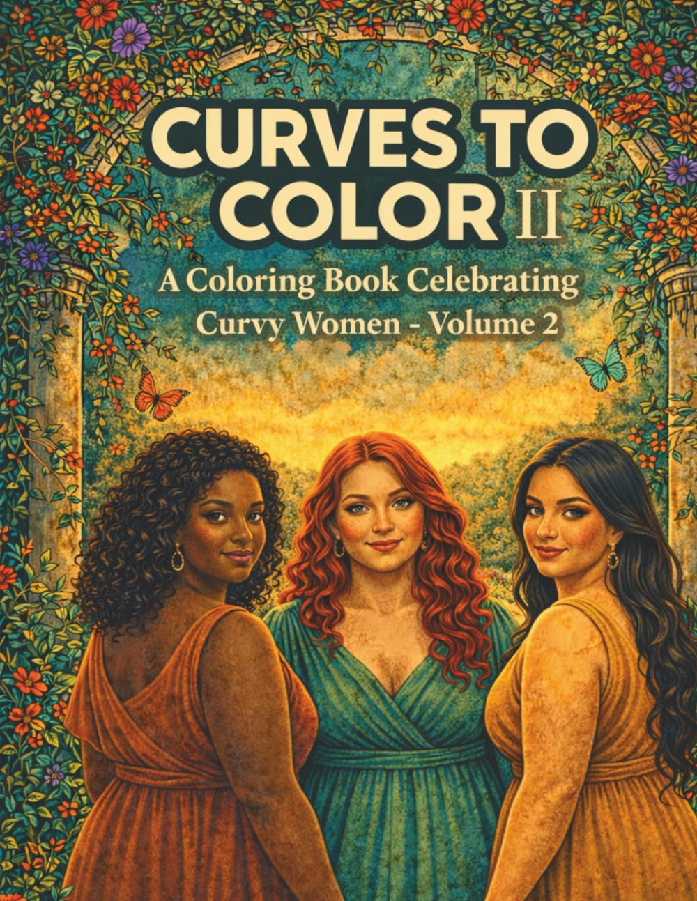 Curves to Color II: A Colorbook Celebrating Curvy Women Volume 2