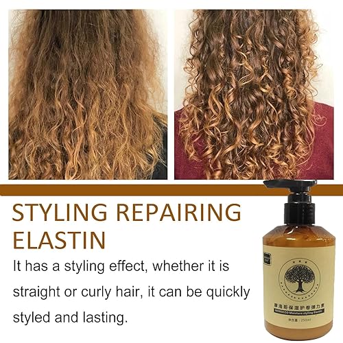 Miniatura 3 de Regpem Larga duración Marruecos Volumen Hidratante Elasticidad, Crema Hidratante Marruecos, Elastina para el Cuidado del Cabello Rizado Dañado Seco