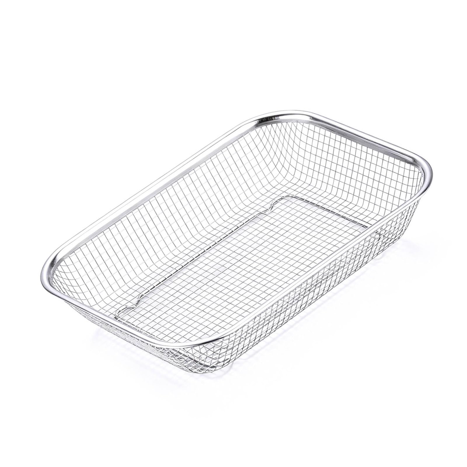 Tsophreniq Dishwasher Utensil Basket Mesh Drain Safe Stainless Steel Thorough Clean Dishwasher Silverware Basket for Small Stainless Steel Tool Owner Strong Silverware Planner
