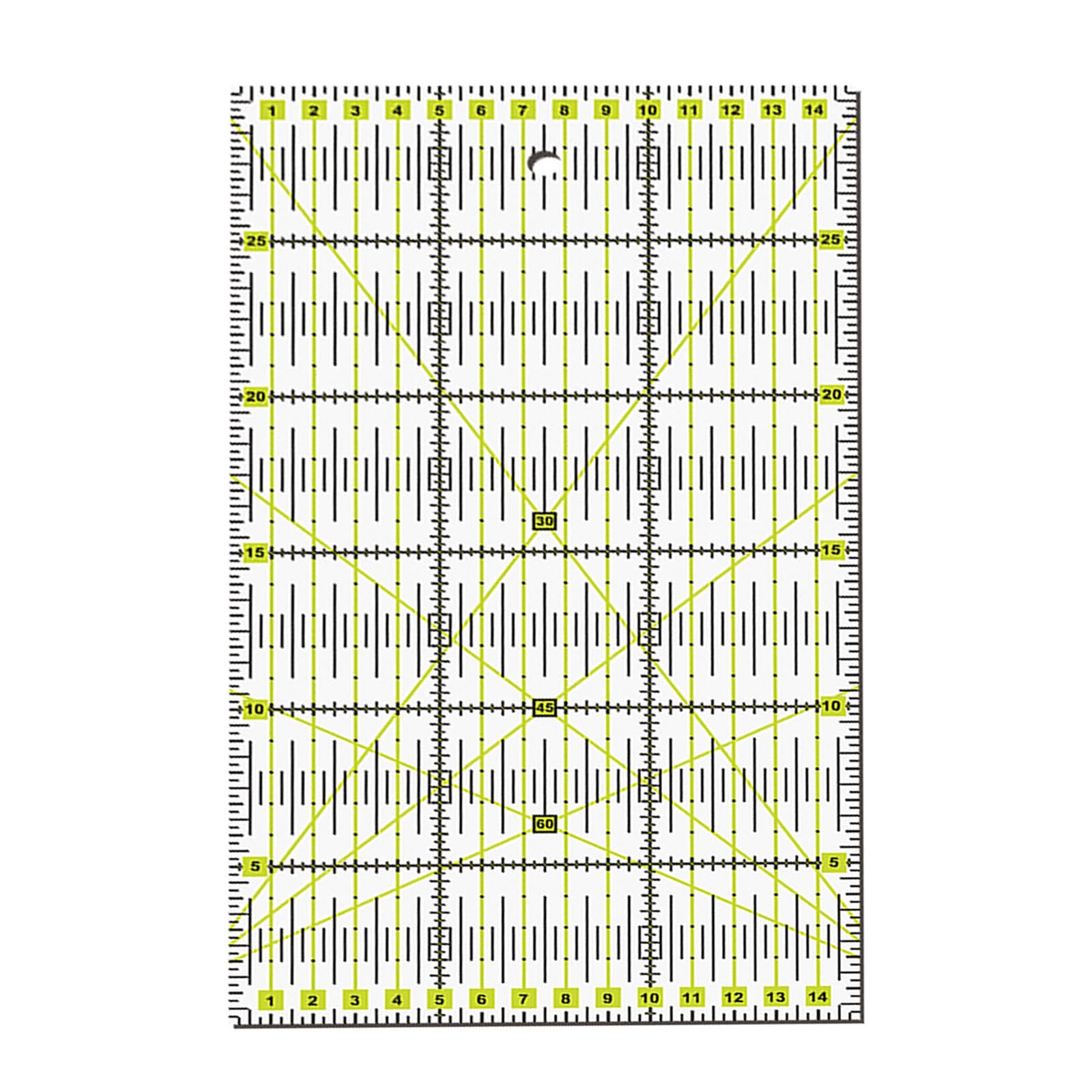 Yrohgkpn Multicolor Crafting Ruler For Handworked Sewing Projects Double Tone Design Measuring Tool For Dressmaking Acrylic Craft Ruler