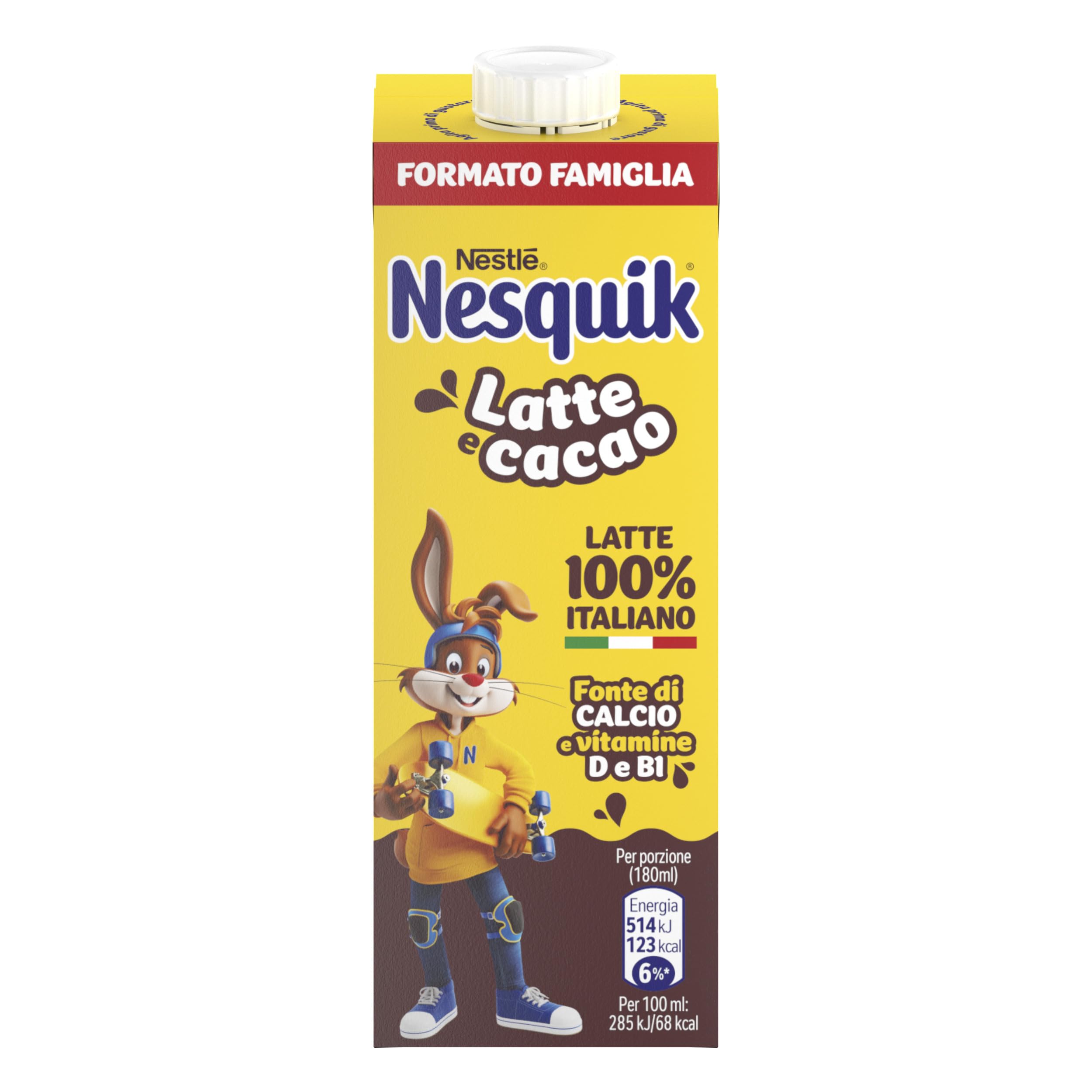 NESQUIK Pronto da Bere Latte e Cacao, 10 Brick da 1L (10L)