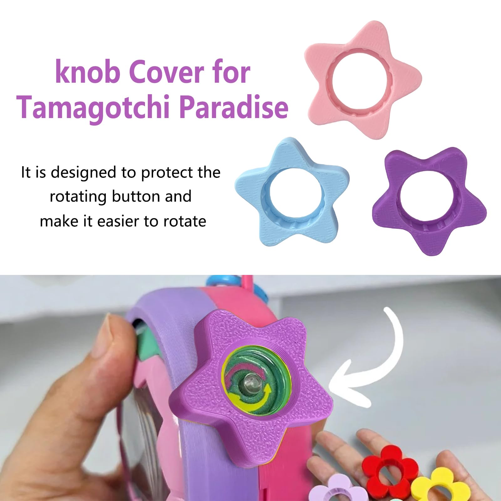 Amazon.co.jp: TEYOUYI Tamagotchi Paradise用ノブカバー 回転ボタン
