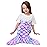 Viviland Mermaid Tail Blanket - Plush Mermaid Wearable Blanket for Girls All Seasons Soft Flannel Snuggle Blanket Scale Sleeping Bag 1739 Purple