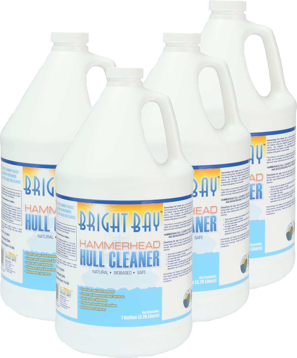 Boat Hull Cleaner/Stain Remover by Bright Bay - 4 gal. - Alum. Safe, No Harsh Acid