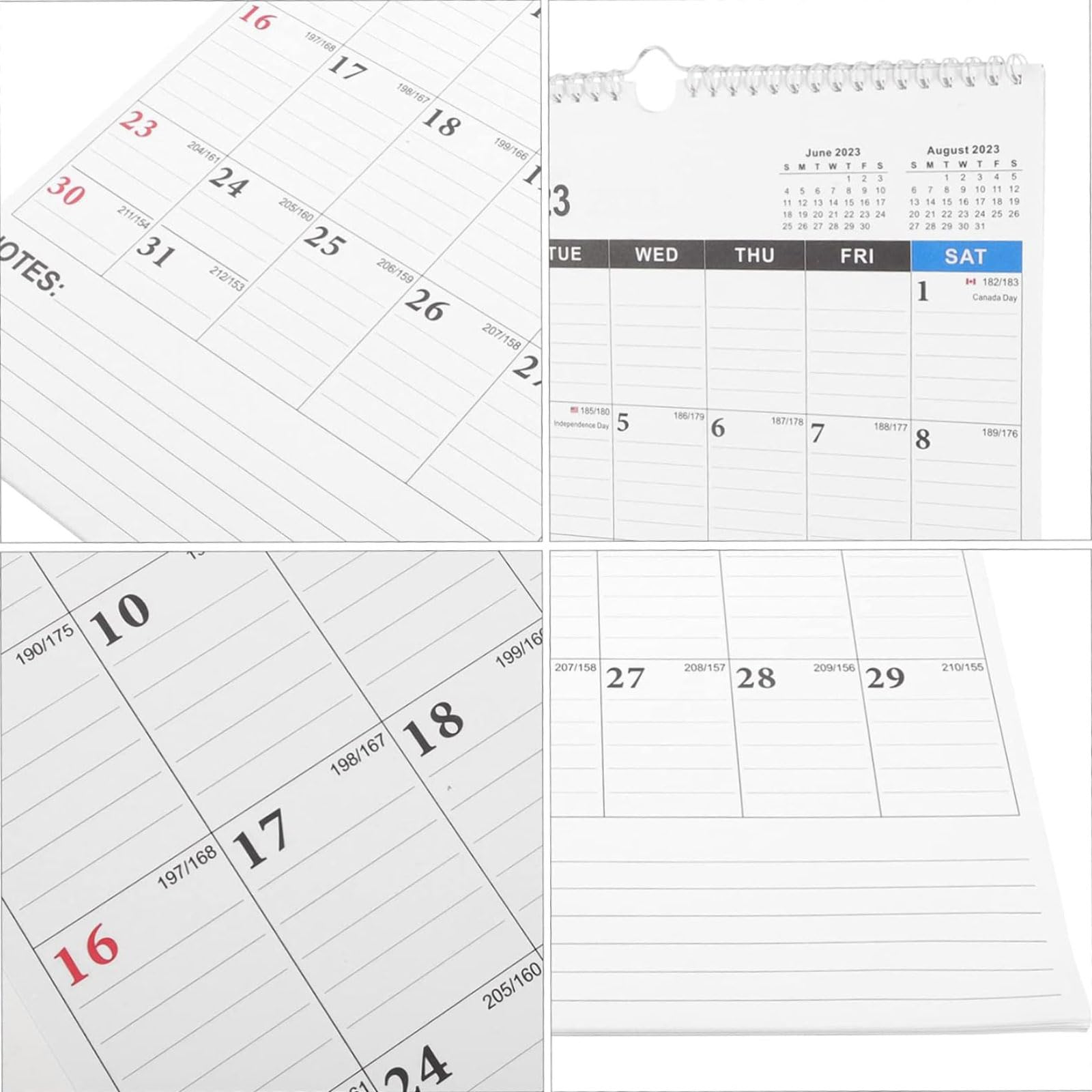 Calendario da parete Calendario da parete inglese 2024 Calendario in stile aziendale con agenda di pianificazione mensile e settimanale adatto per il posizionamento in ufficio Calendario da tavolo