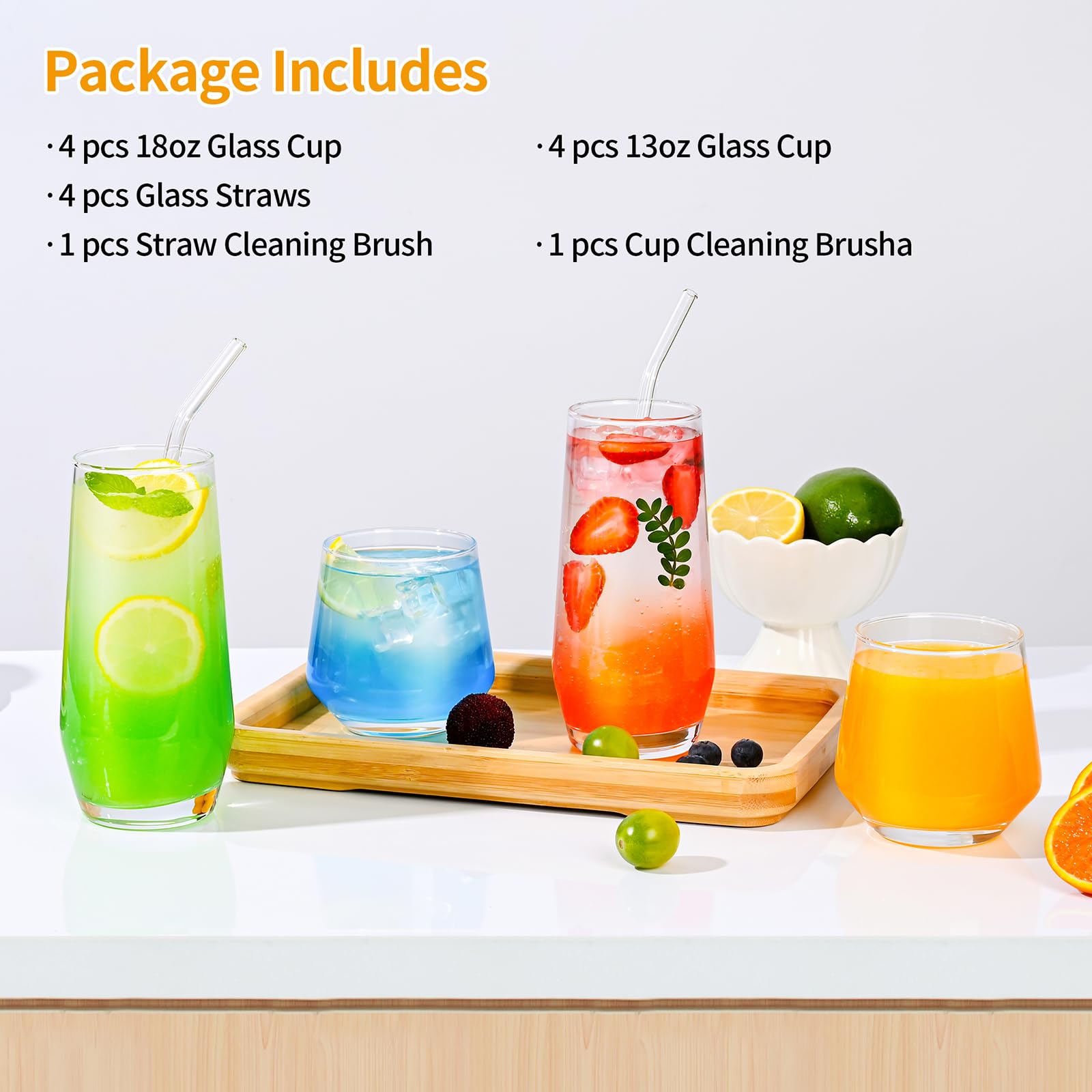 全3種セット マウンテンリサーチ Drinking Glass グラス ② Amazon.com | ZMOWIPDL Drinking Glasses Set of 8,Clear 13 oz & 18oz