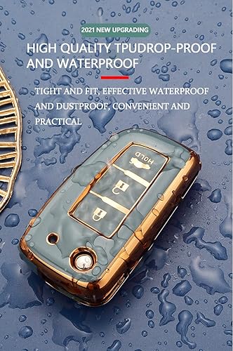 Miniatura 3 de HIBEYO Funda para llavero Nissan Rogue con tapa de 4 botones para Nissan Rogue Murano Sport Altima Sentra Pathfinder 2023, accesorios con llavero,