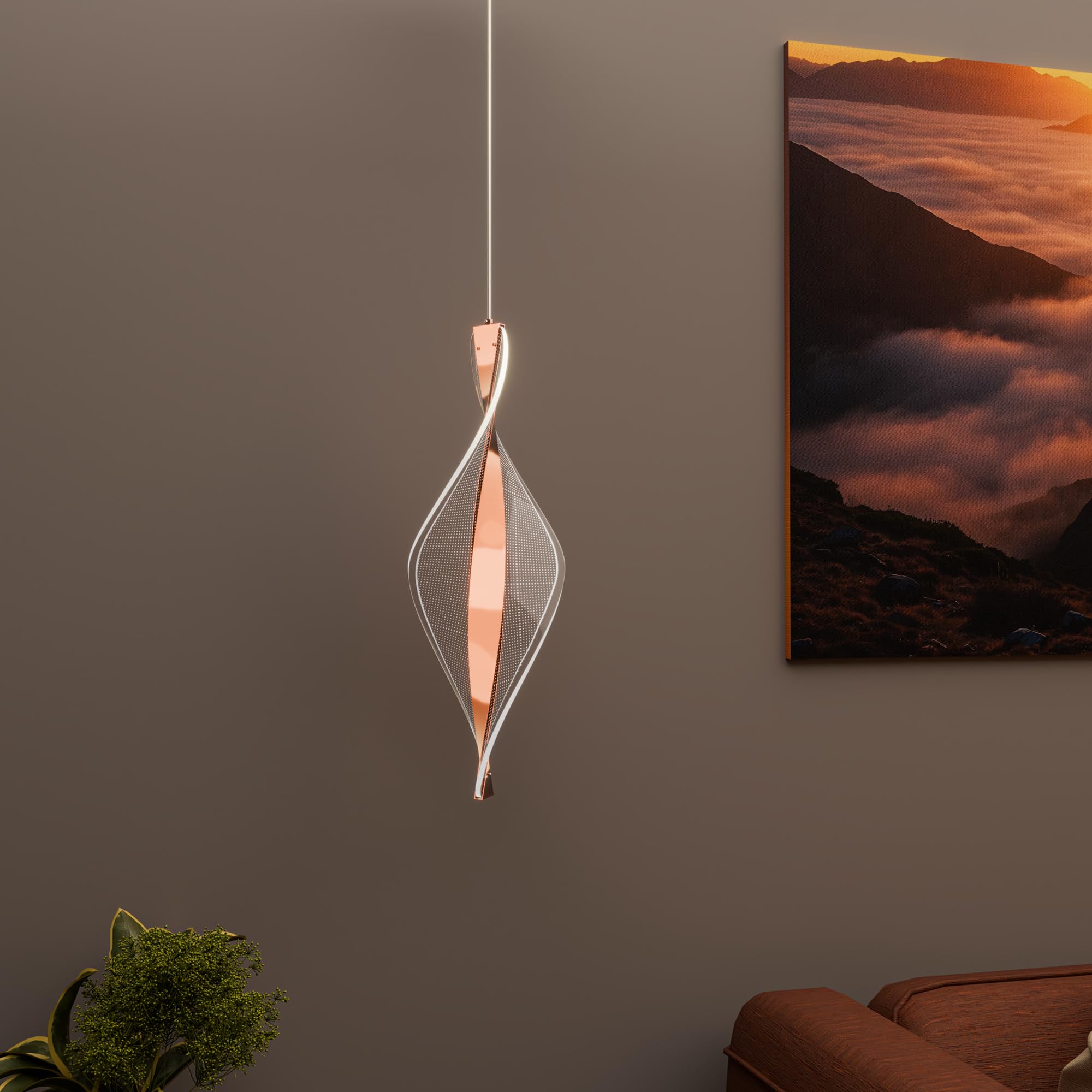 Murphy Infinity Drop Pendant Light – 12W LED 3-in-1, Modern Ceiling Hanging Lamp, Energy Efficient, Premium Finish, Pack of 1-image-27