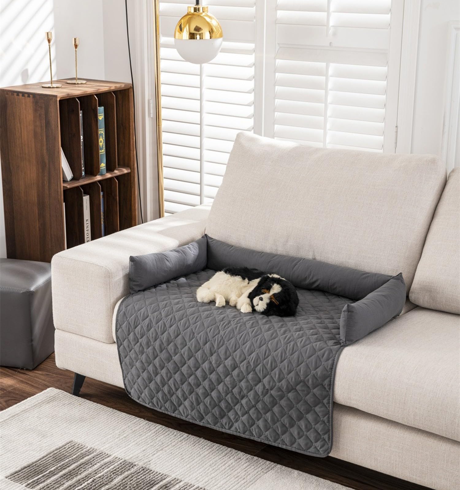BLUEZY Kühlendes Sofabett, Sofaschutz, Kühlendes Mit Eisseide, Hundebett Waschbar, Hundesofa, Kühlmatte Für Hunde, Hundedecke rutschfest Bfür Kleine Bis Große Haustiere A,90 * 120