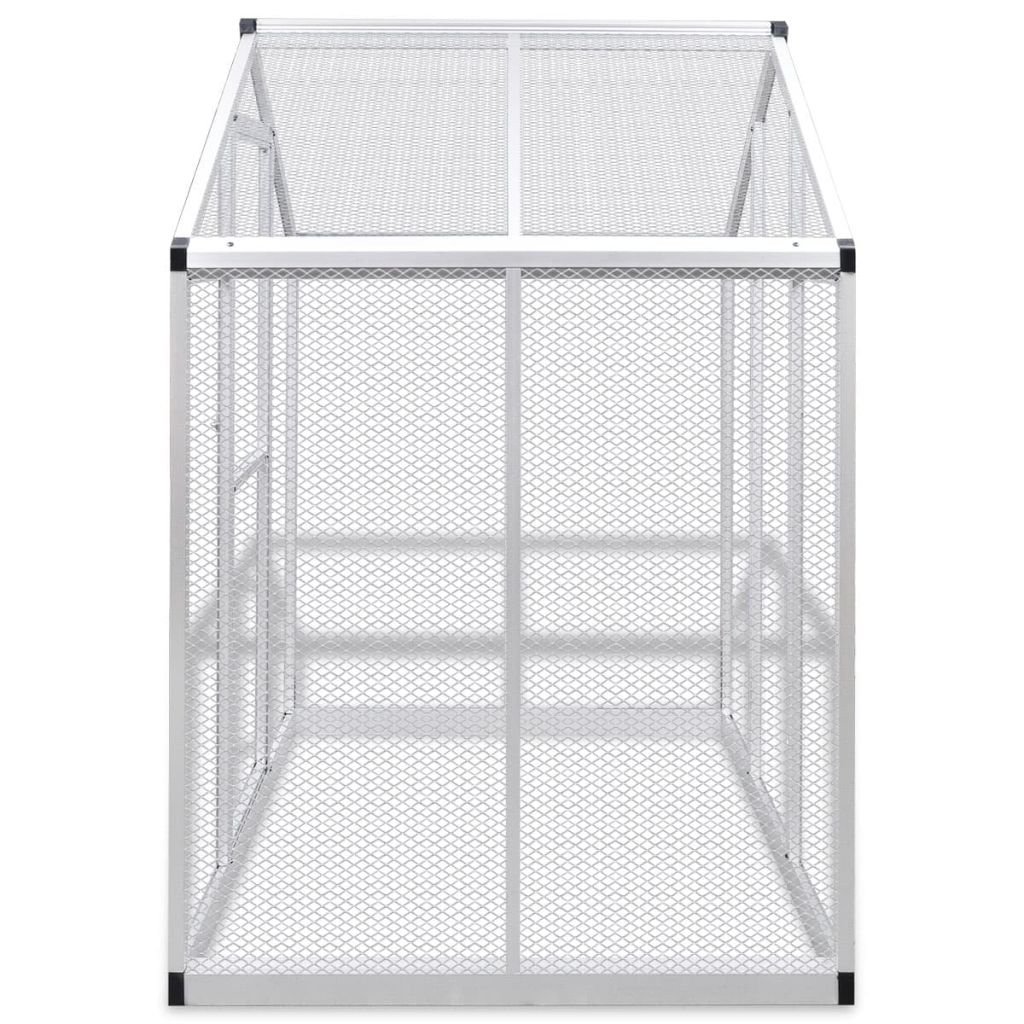 Festnight Voliere Vogelvoliere Aluminium 188 x 122 x 194 cm