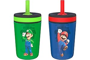 Zak Designs The Super Mario Bros. Movie Kelso Toddler Cups For Travel or At Home
