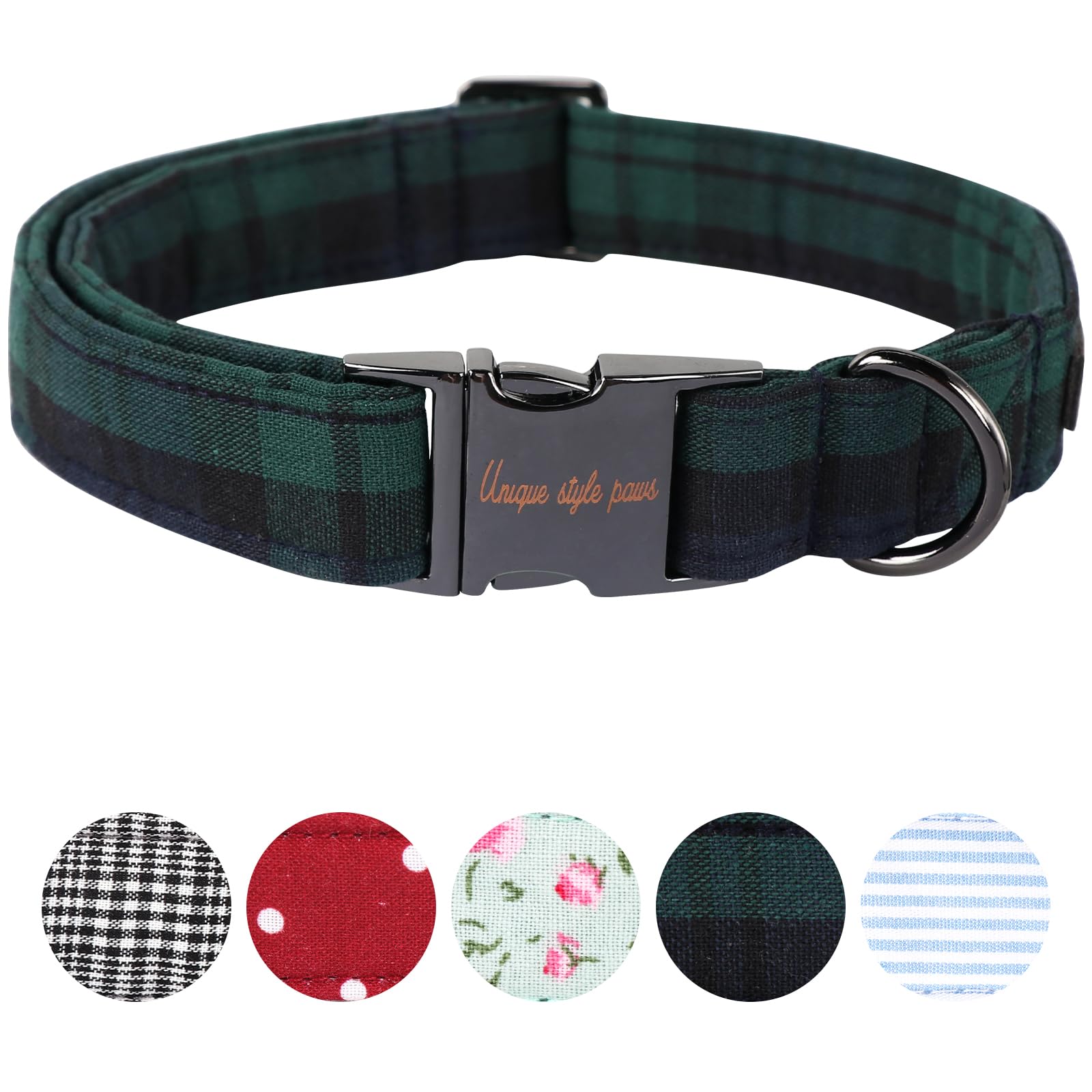 Unique Style Paws Hundehalsband Halsband Verstellbare Halsbänder oder Hundeleinen für Hunde und Katzen Klein Mittelgroß Groß