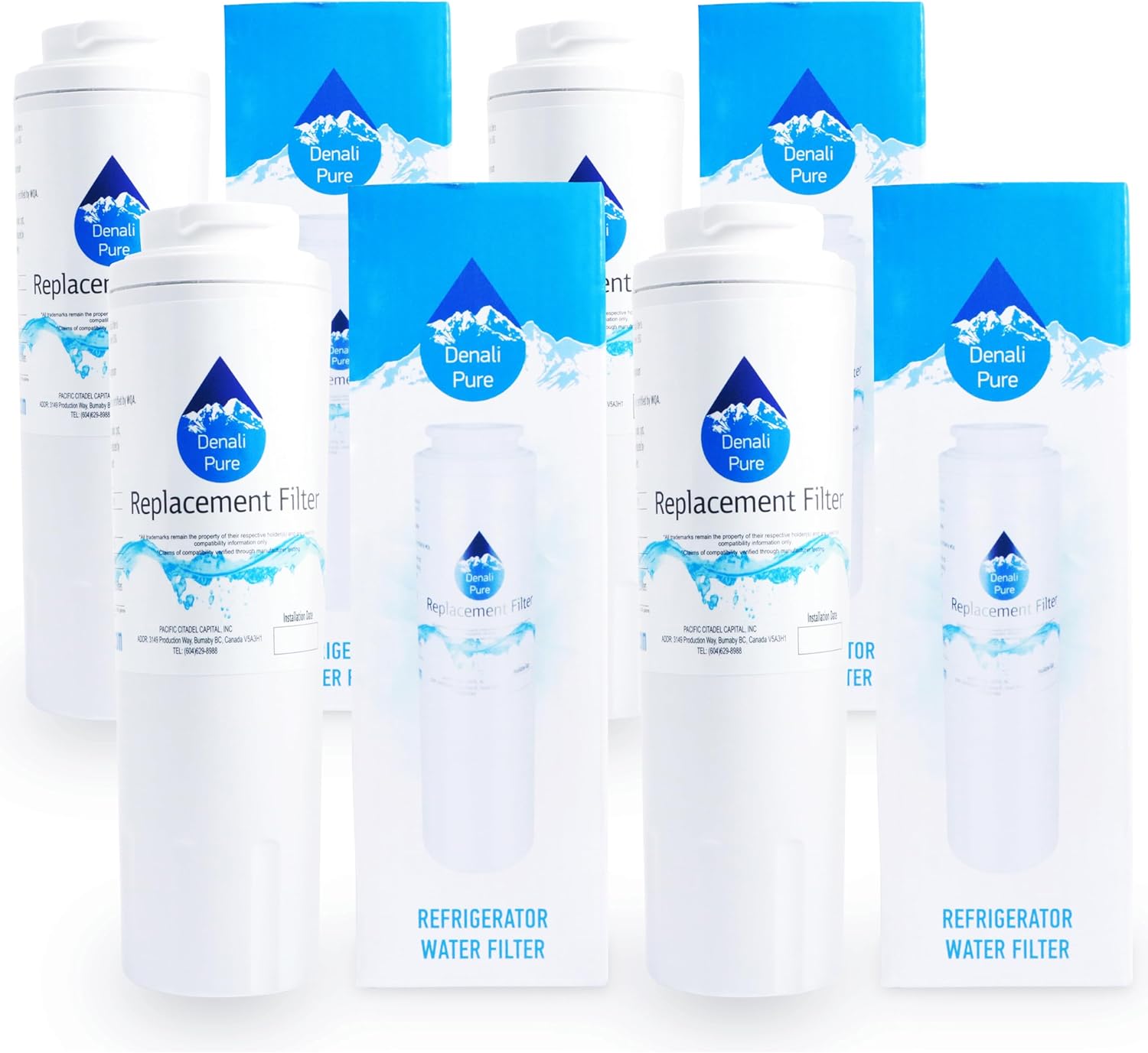 4-Pack Replacement for MSD2651HES Refrigerator Water Filter - Compatible with Maytag UKF8001 Fridge Water Filter Cartridge