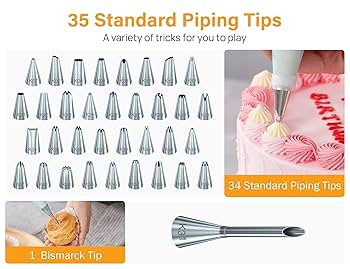 Amazon.com: Kootek 54 in 1 Piping Bags and Tips Set with 13