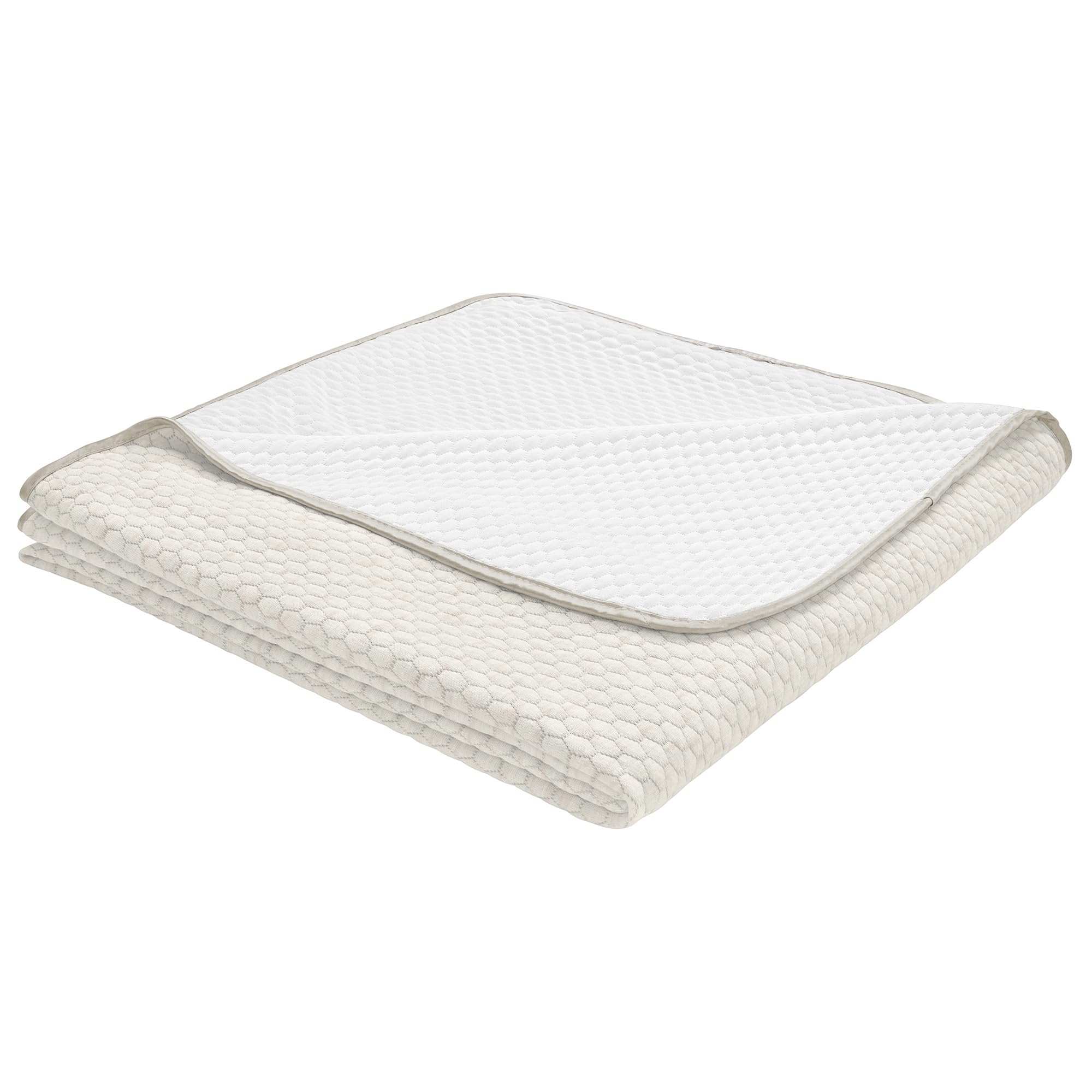 Ibena kühlende Decke 150x200 cm - Kühldecke, weich & waschbar, selbstkühlend für Sommer beige