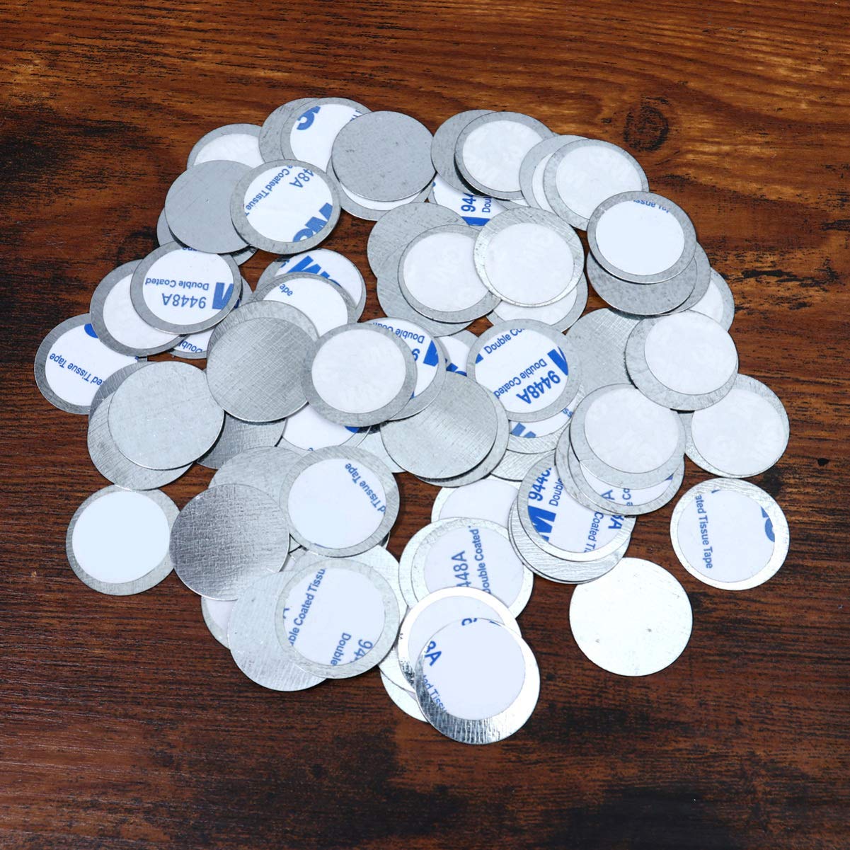 Housoutil 300pièces Plaques Autocollantes Rondes Double-face Pour Outils De Maquillage Feuilles De Fond Pour Fards à Paupières Accessoires De Beauté Et Filles