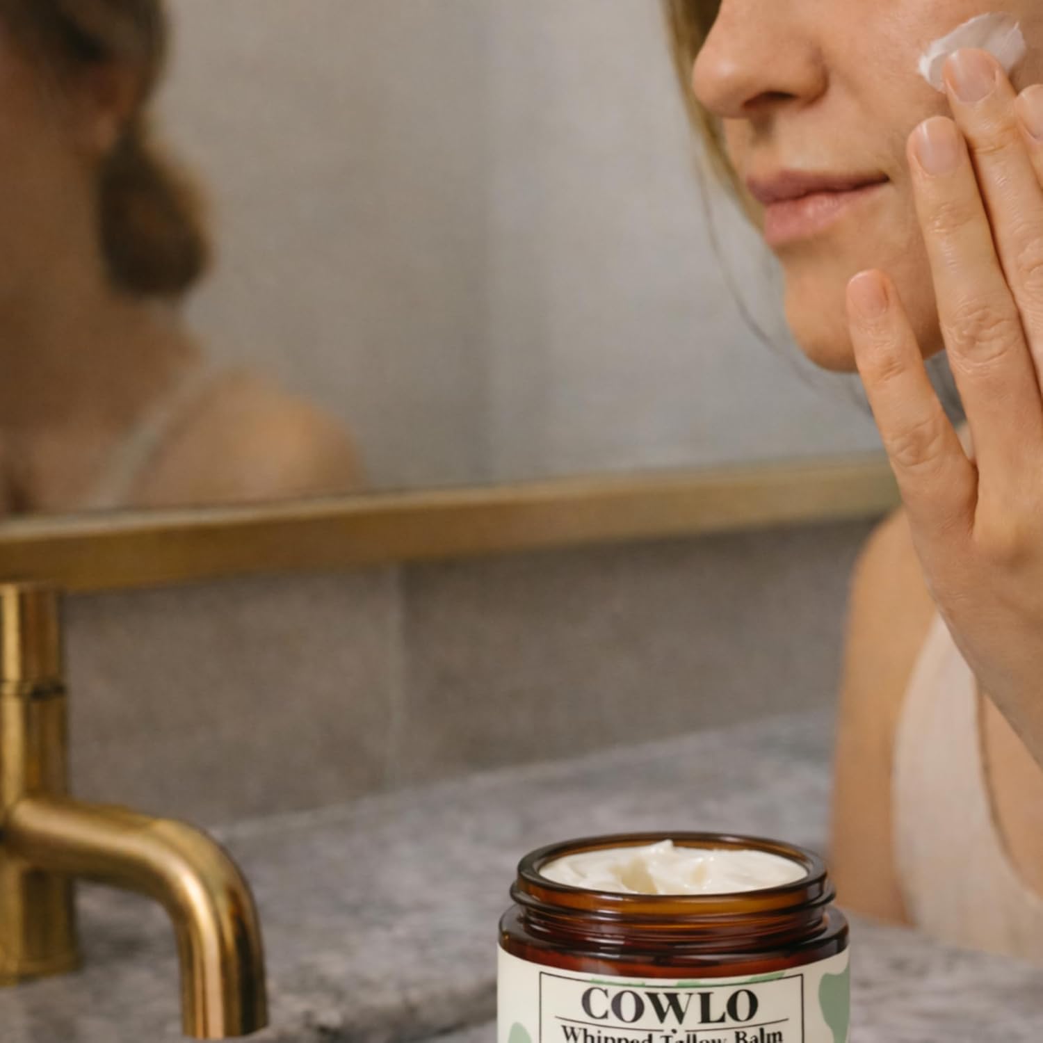 Whipped Tallow Balm & Body Butter (Unscented/Herb-Infused) Grass Fed Tallow Moisturizer for Face, Body & Baby – Organic Olive Oil Infused with Calendula & Frankincense – Handmade Skincare, 2 oz - Image 6