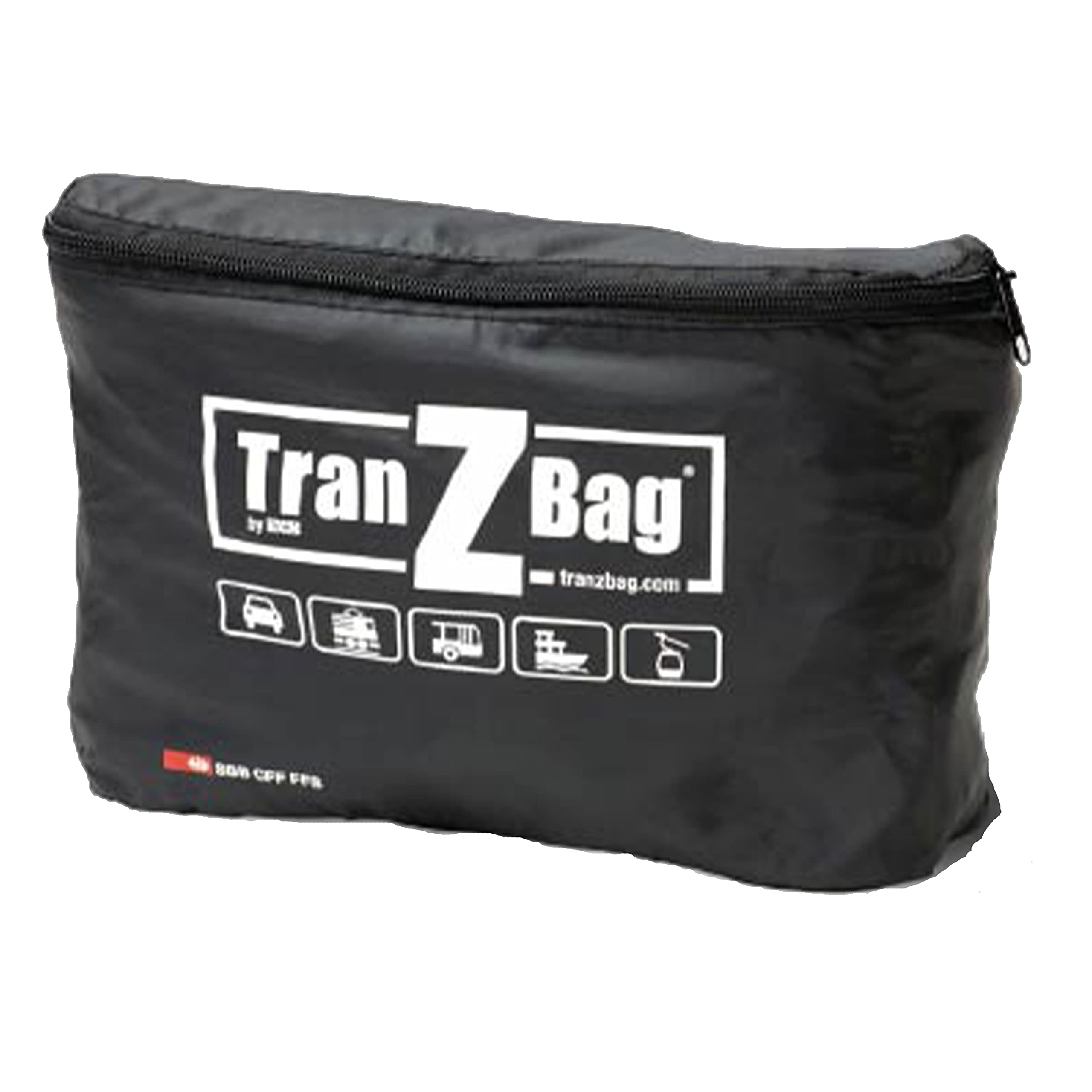 TranZbag ORIGINAL Sac de transport pour vélo, protection de transport pour roues de 26" à 29+" (pliable, encombrement minimal, bandoulière, utilisation universelle, double fermeture éclair), noir
