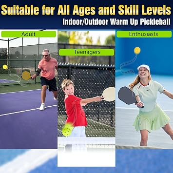 Pickleball Trainer, Continuous Rebound for Pickleball Training and Practice