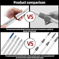 Vista 6 de Water Fed Pole Kit Water Fed Telescopic Brush Photovoltaic Panel Cleaning Tool Brush Head for Cleaning Photovoltaic and Solar Panels