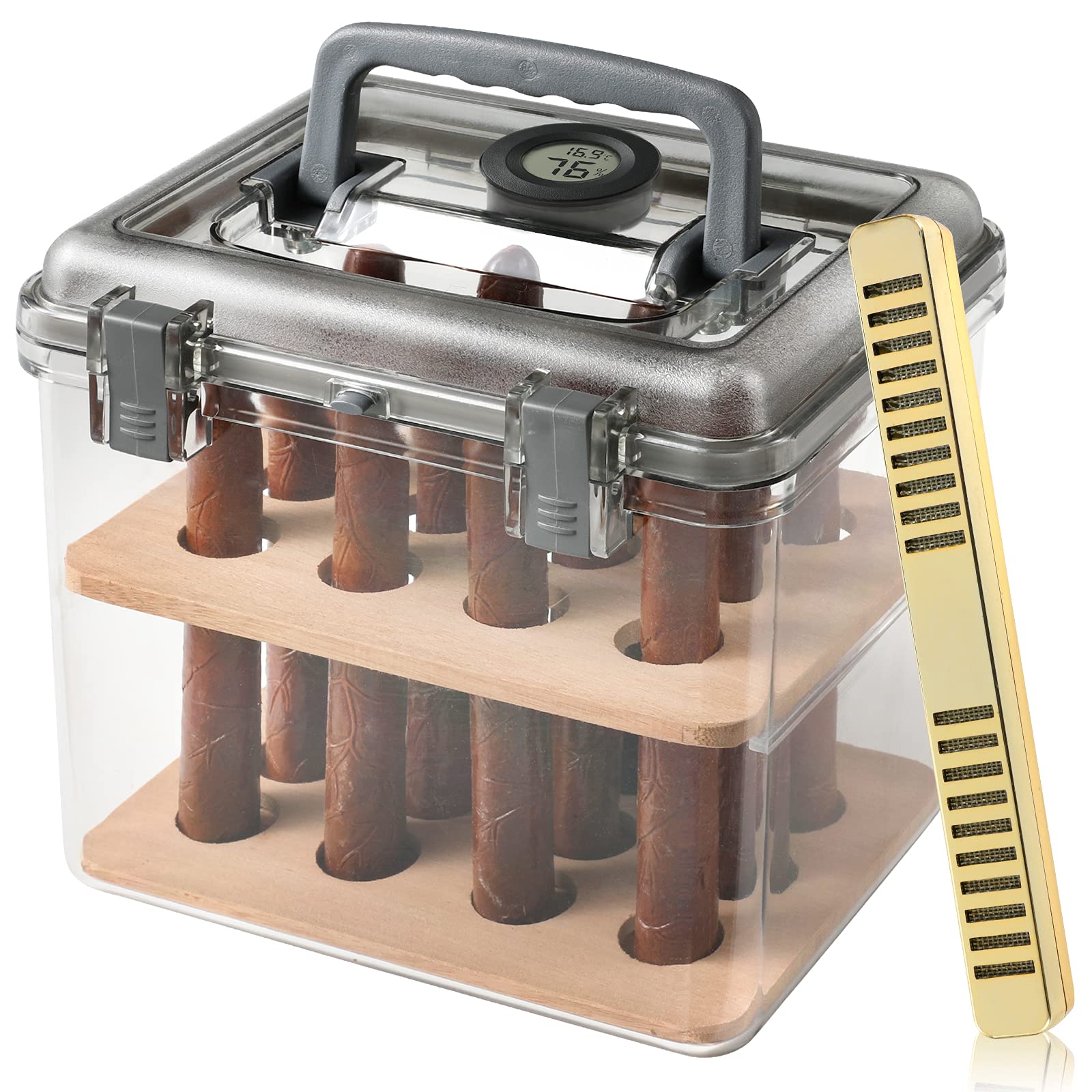 Buy Cimidore Large Capacity Travel Cigar Humidors with Spanish Cedar