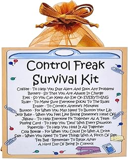 Control Freak Survival Kit - Fun Novelty Gift & Greetings Card Alternative / Birthday Present / Thank You / Control Freak Gift Idea