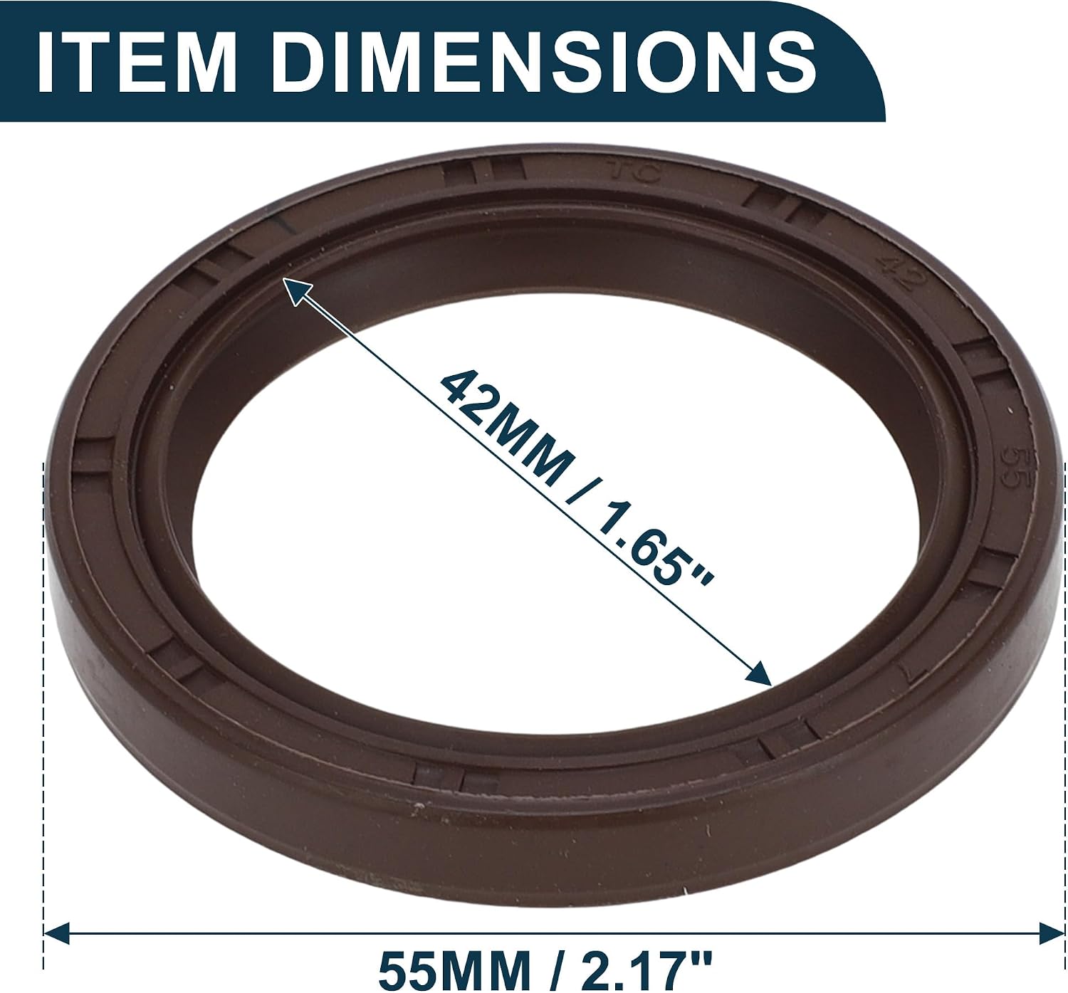 Crankshaft Oil Seal for Chevrolet Cobalt No.12584041 Front Main Seal 1 Pc for Chevy Equinox HHR