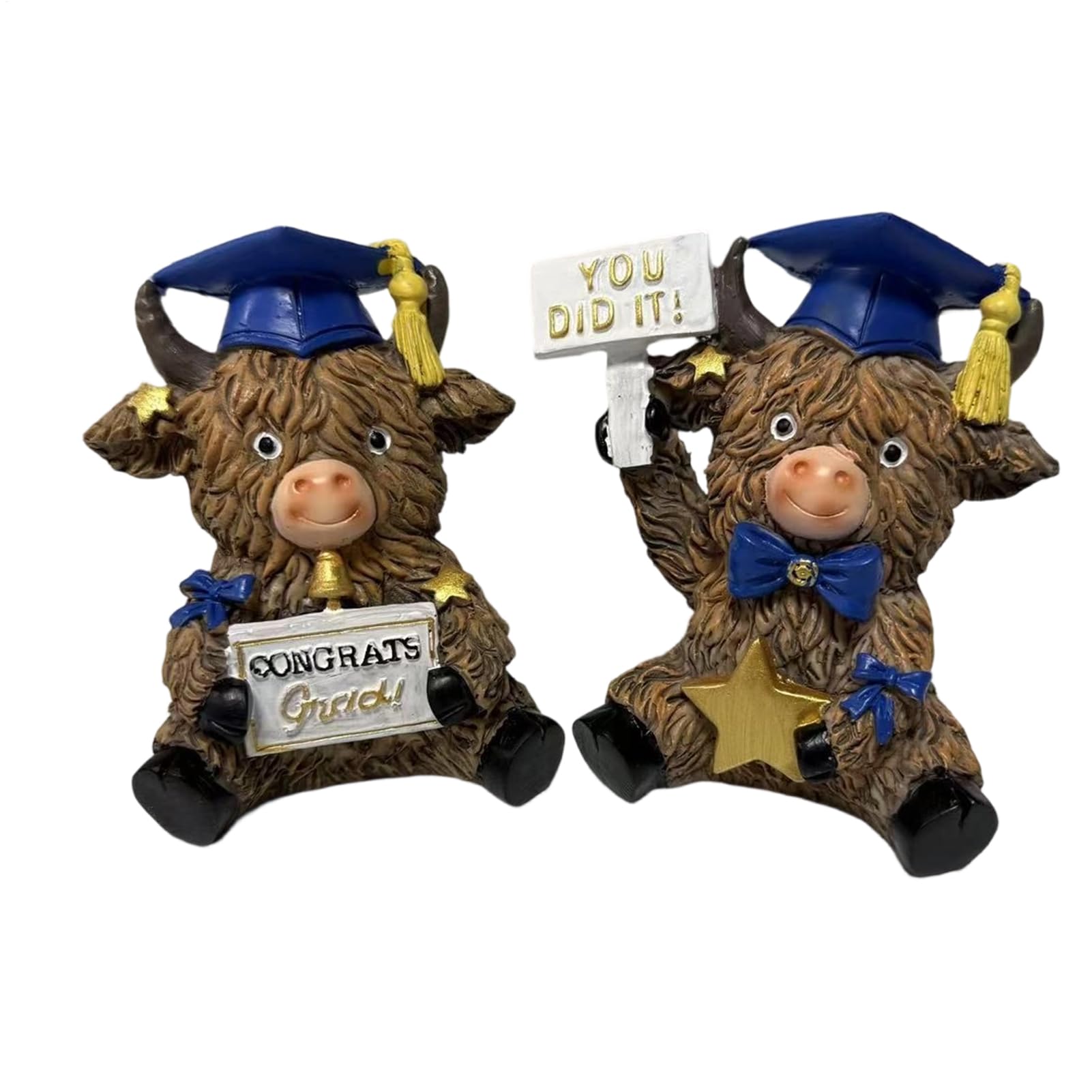 Figurines en résine de vache d'artisanat supérieur pour intérieur