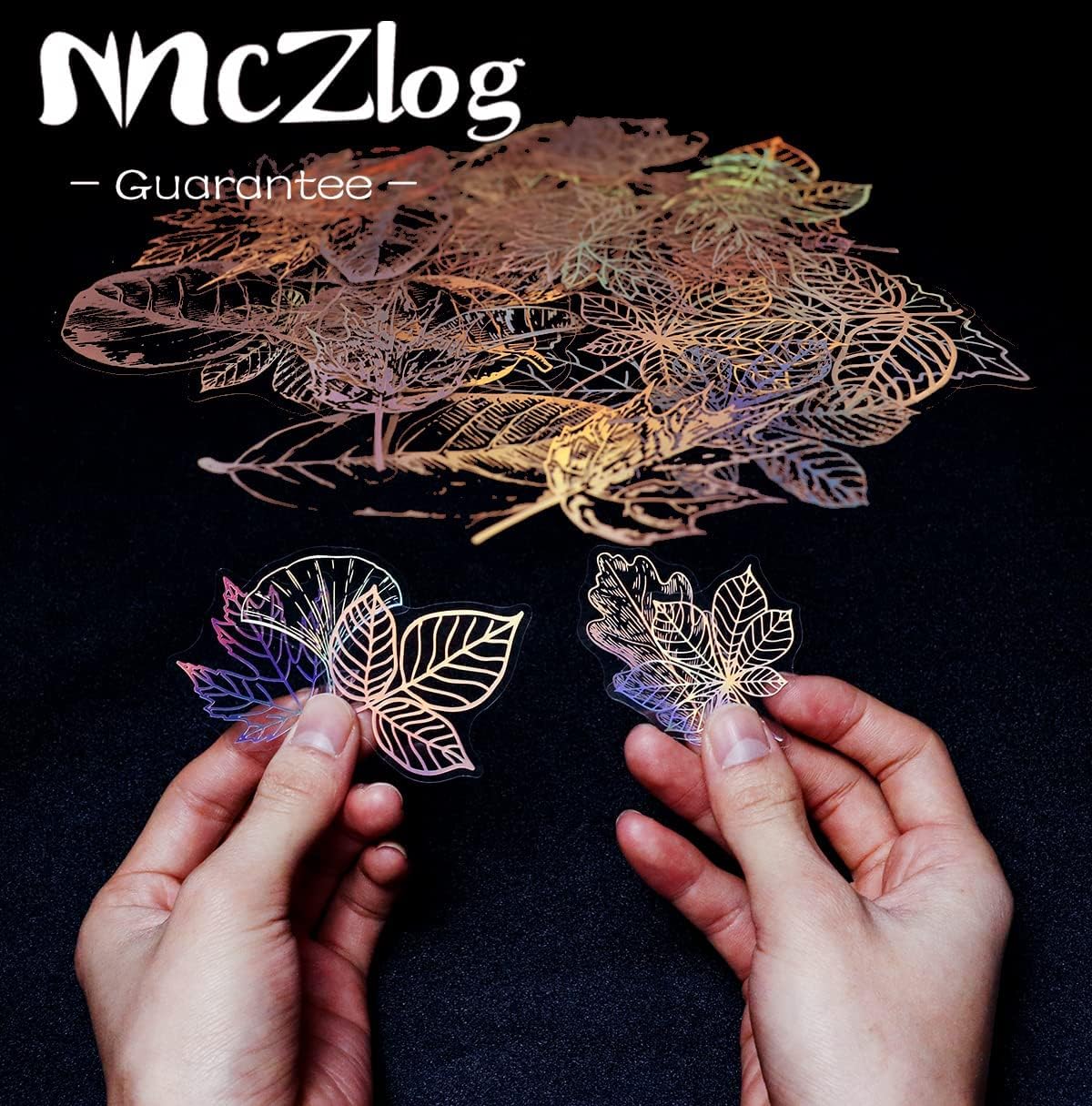 Holographic Shiny Stickers, 45 PCS Transparent Aesthetic Stickers Pack, Scrapbooking Resin Stickers Craft Kits for Journaling, Bullet Junk Journal, Candles, Planner DIY, Phone Cases, Adults : Arts, Crafts & Sewing