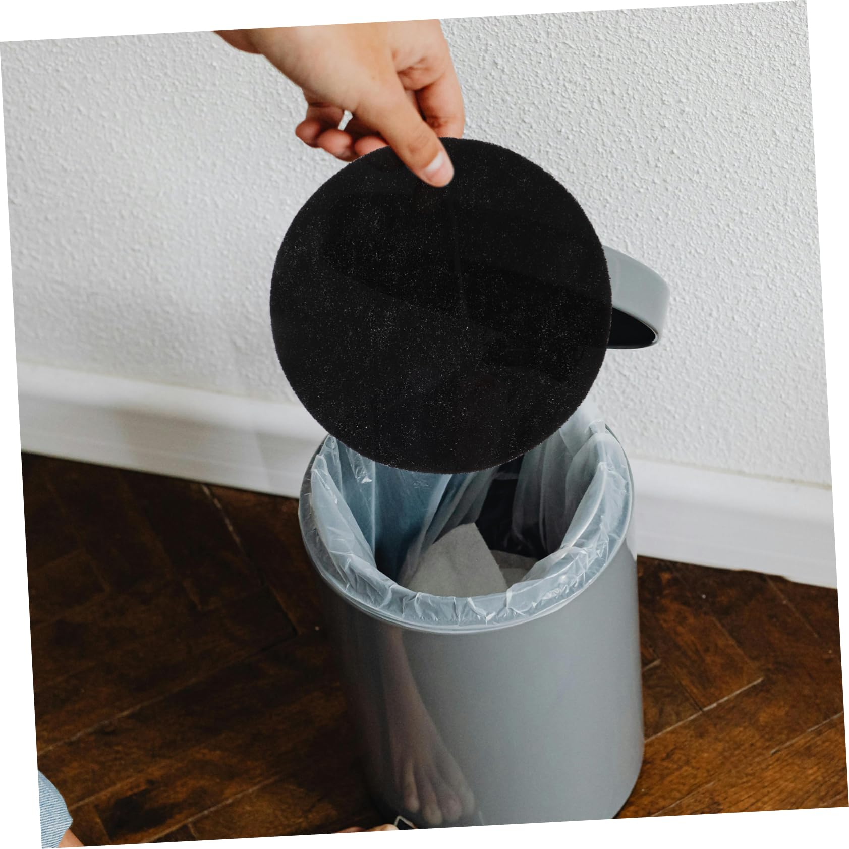MAGICLULU 30 Piezas Filtro de Cubo de Compost de algodón Absorbe olores Filtro Acuario Filtro de Basura Accesorio de filtración de Basura Almohadillas de Filtro de Tanque de Agua Salada