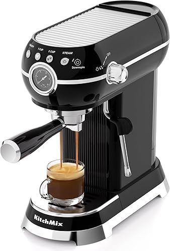 Máquina de café expreso con espumador de leche, cafetera espresso de 20 barras para café con leche y capuchino, máquina de café Expressions con