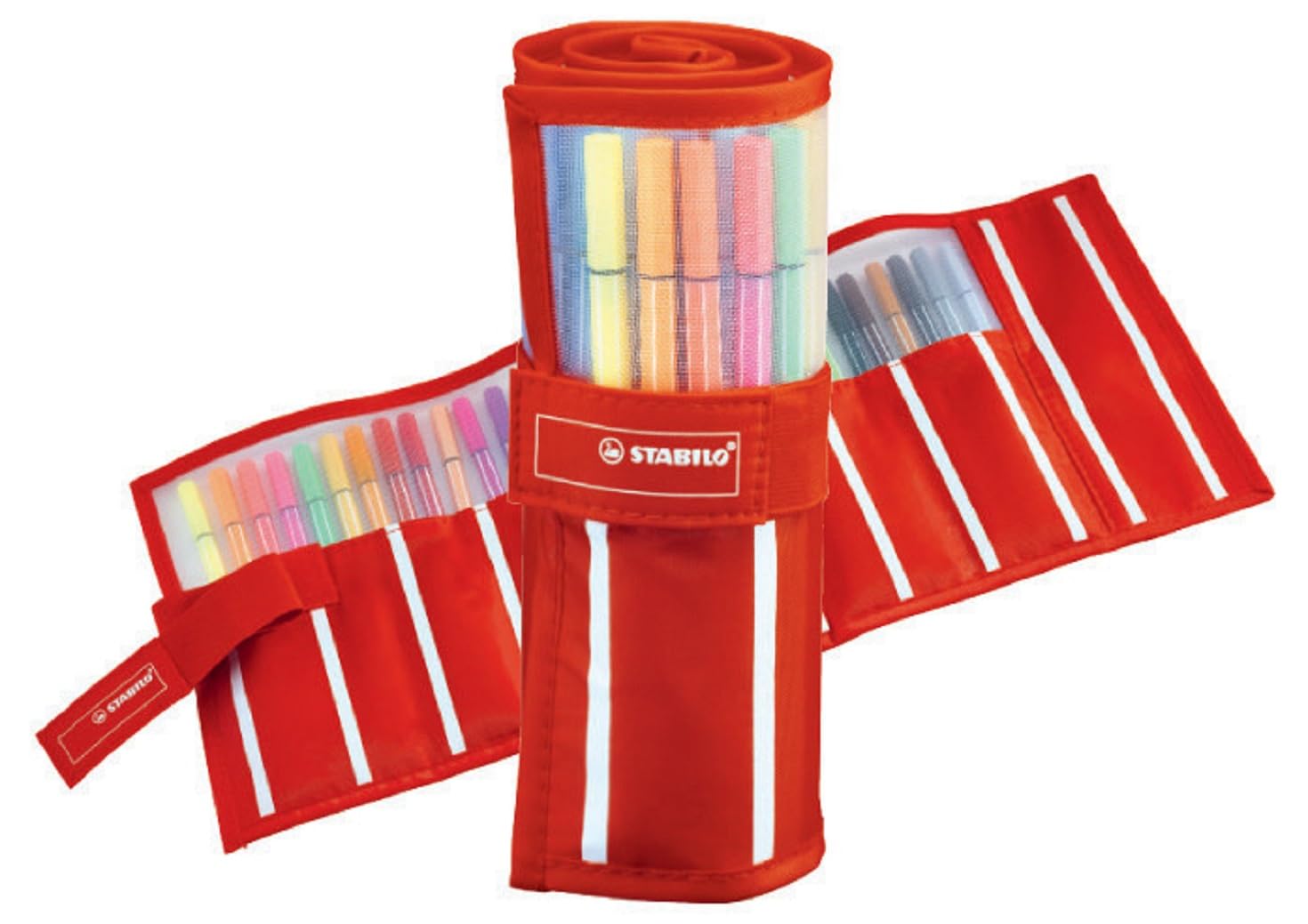 STABILO Premium-Filzstift Pen 68 – 30er Rollerset, 30 Farben