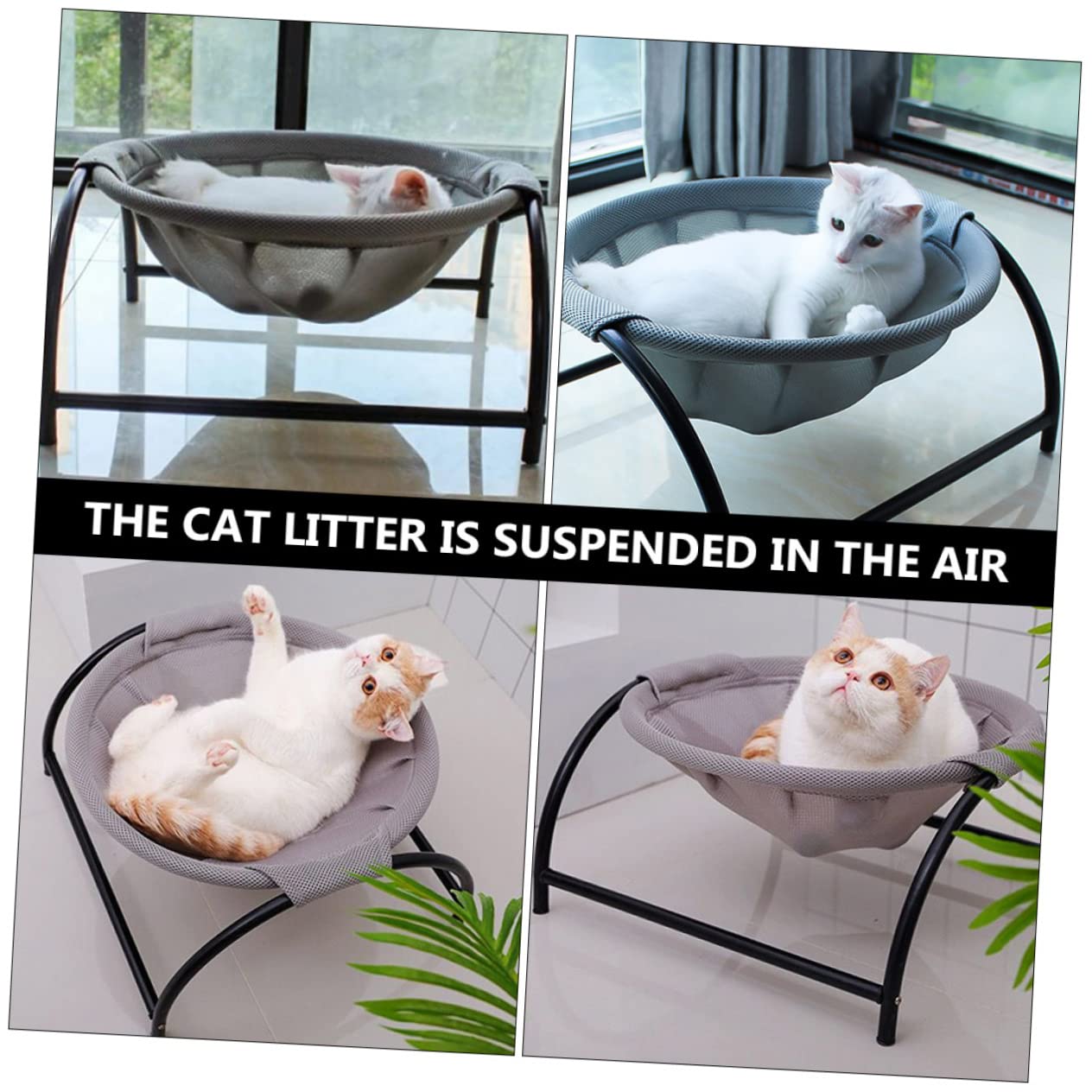 SUPVOX Hamac Surélevé pour Chat Et Chien Lit Confortable Respirant Design Moderne pour Animaux De Compagnie Accessoire pour Maison