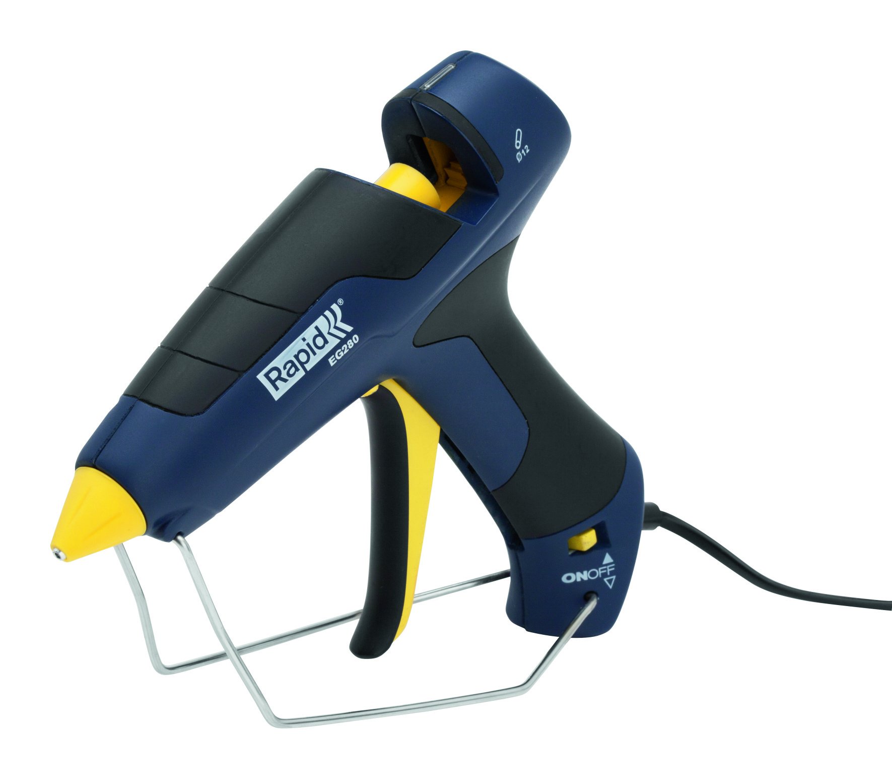 Rapid EG280 5000444 Pistolet à colle chaude Bleu Diamètre 12 mm