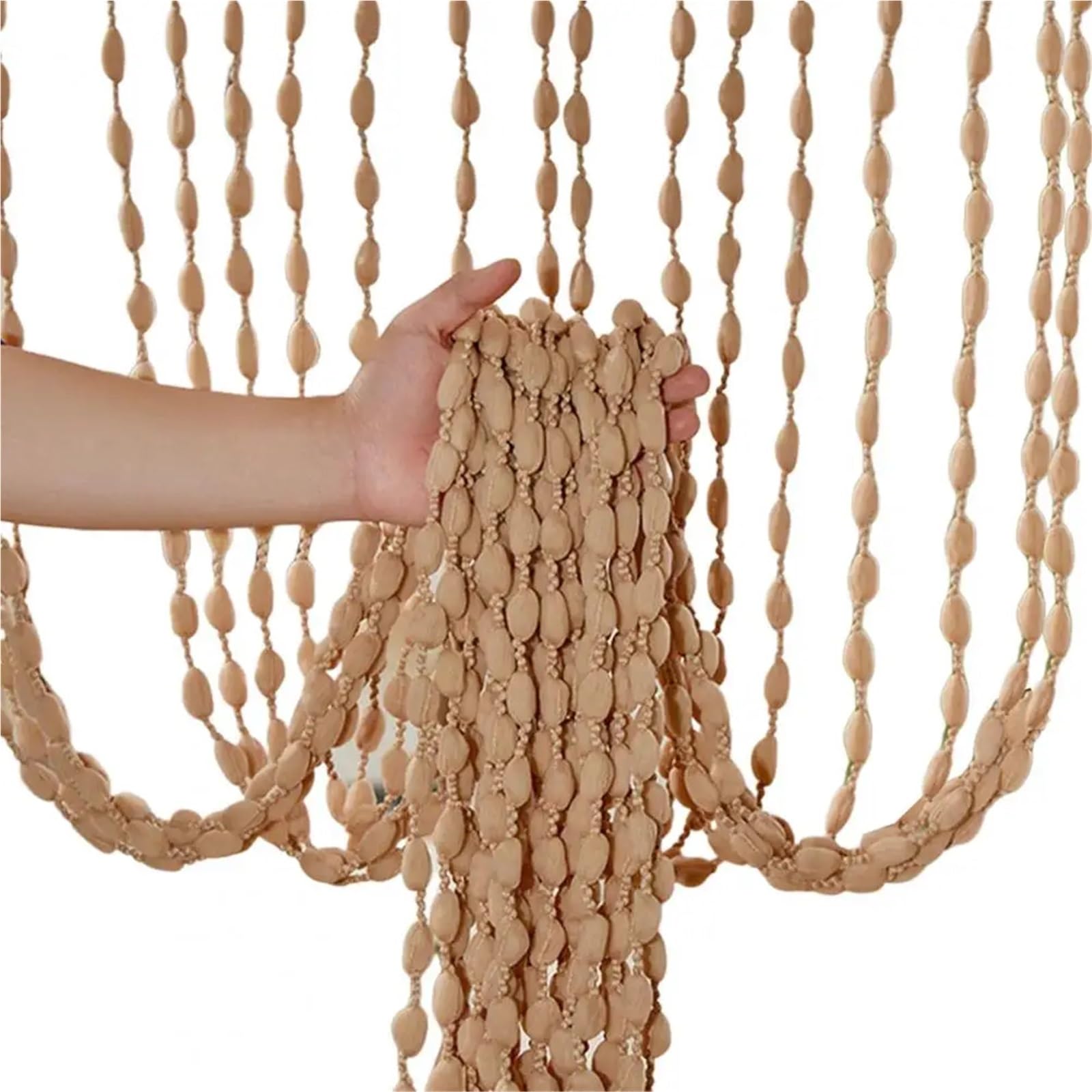 ERHTGUO 2pc Door String Curtain Beaded Flash Line Shiny Tassel Divider For Living Room Doorway Wedding Decoration(Champagne)