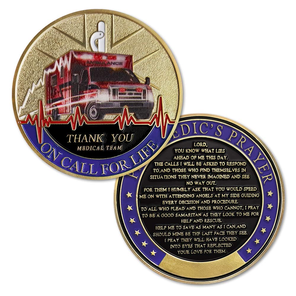 Paramedic Prayer Coins - 5 Pack -2 Paramedic Prayer Coins - 5 Pack -2