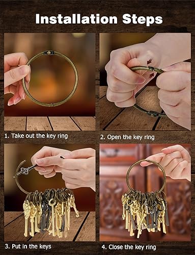 Miniatura 10 de KY-32 KY-33 Kit de llaves de esqueleto de repuesto para puertas de estilo antiguo