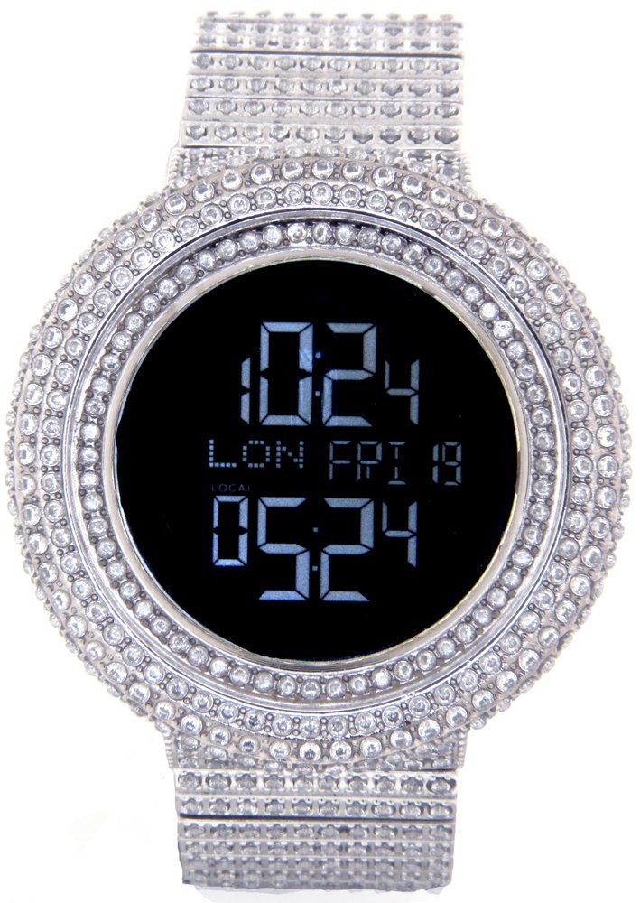 Buy King Master65.00ct Lab Made Diamond Watch Aqua Master Fully Iced