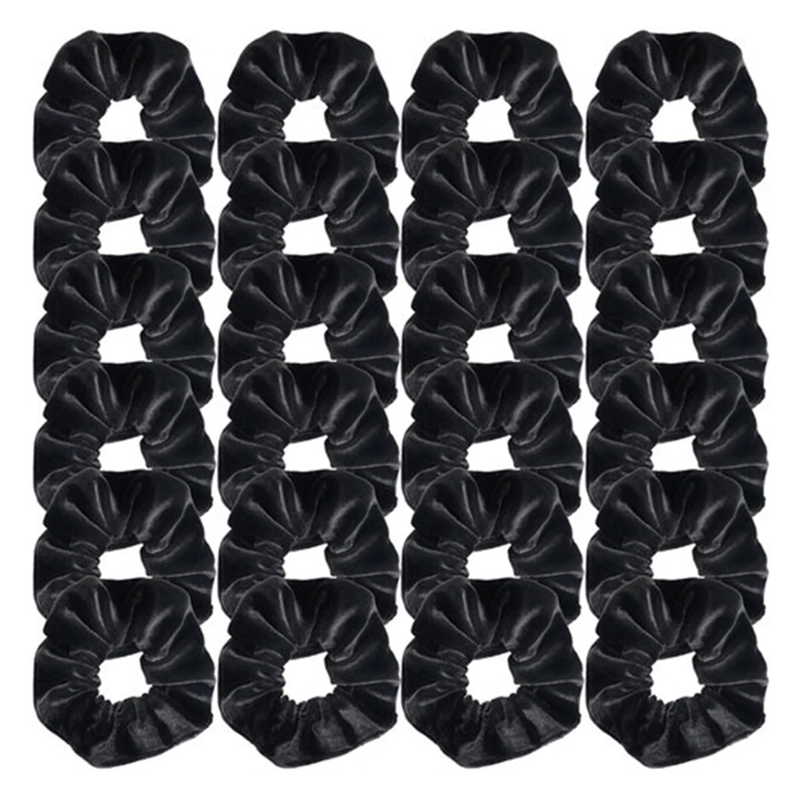 Coleteros Pelo Mujer Coleteros de terciopelo negro, banda for el pelo, coleteros, accesorios for cabello(24pcs)