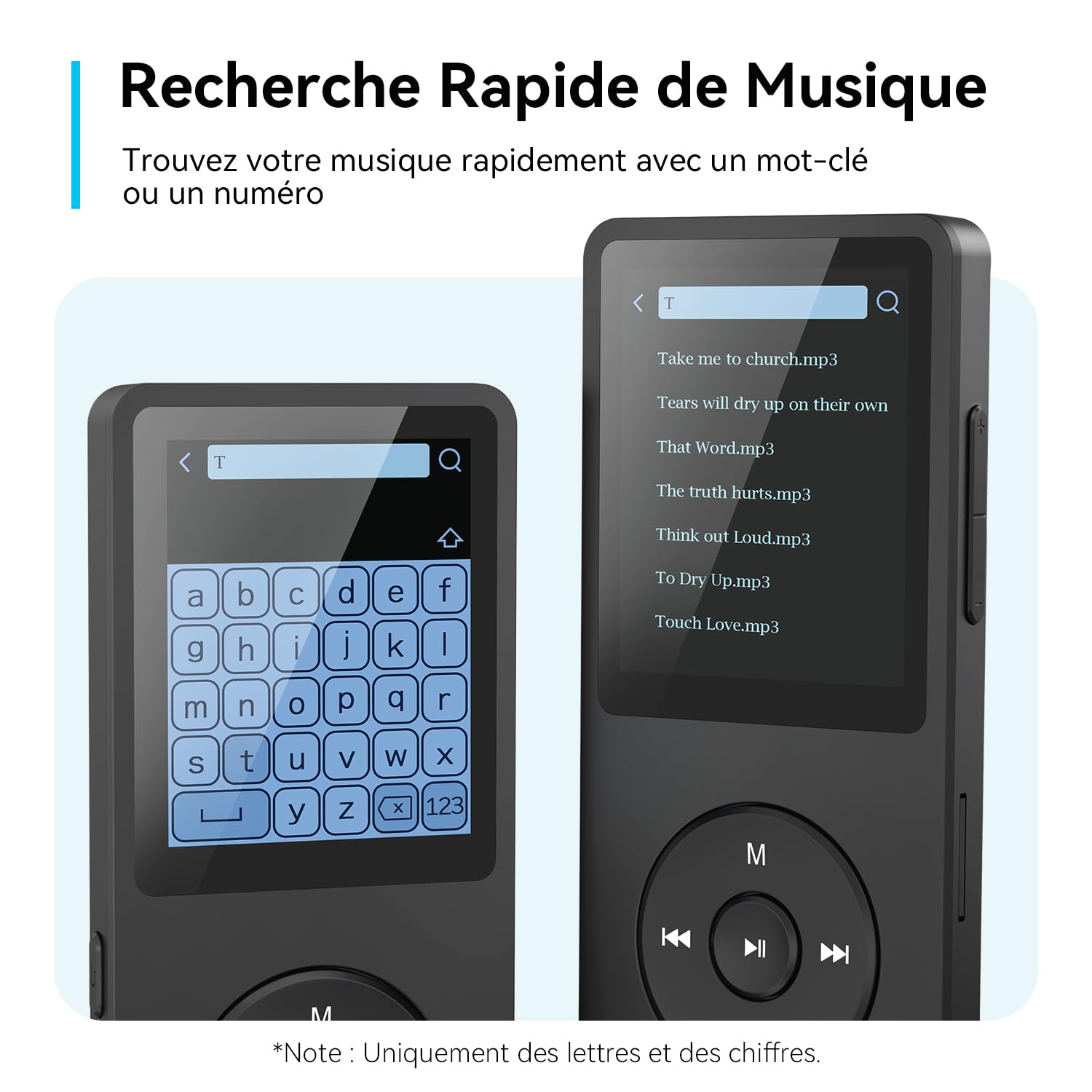 AGPTEK 64Go MP3 Bluetooth 5.3 avec Haut-Parleur & Bouton Volume, Lecteur Musical Portable Radio FM Enregistrement Podomètre Vidéo Baladeur sans Perte MP3 Sport Cadeau Adulte Enfant-Noir(sans Casque)