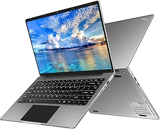 WOZIFAN Laptop Win 11 14" 6GB DDR4 128GB SSD Intel N4020 (Up to 2.8Ghz) 2-Core Computer 1920x1080 FHD Dual WiFi BT 4.2 Mini HDMI Support 512GB TF 1TB SSD Expand for Work Study Entertainment-Gray