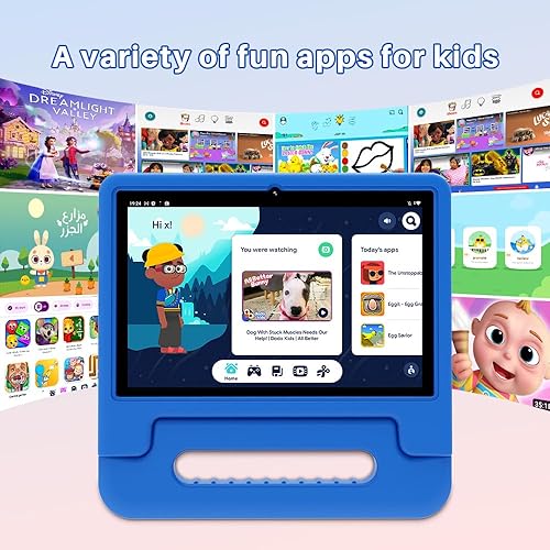 Miniatura 9 de ApoloSign Tablet Android 13 Kids de 10 pulgadas  Potente Quad-Core, 2 GB de RAM, 32 GB ROM, cámara de 5 MP  con funda convertible a prueba de