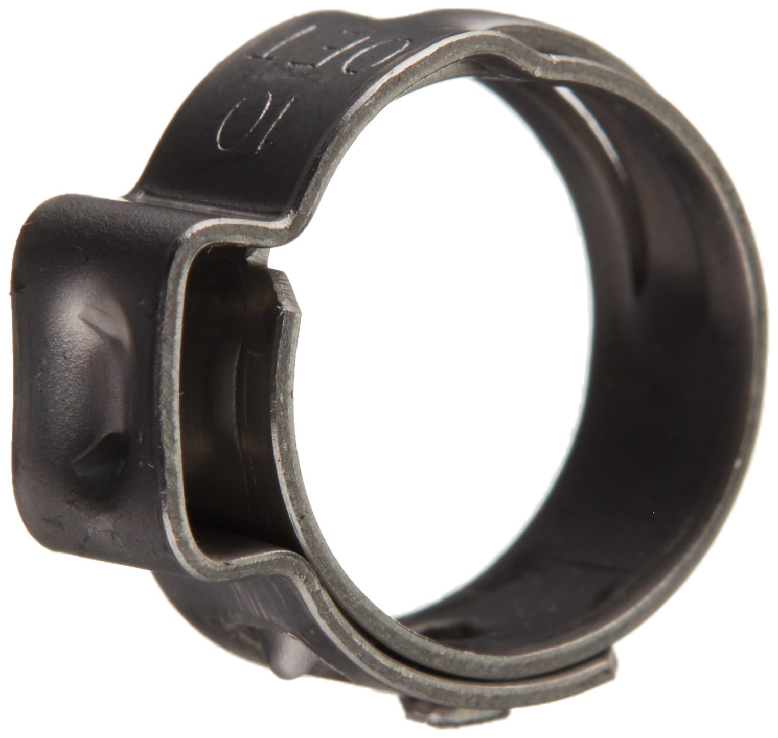 Oetiker 16700005 Stepless Ear Clamp, One Ear 5 mm Band Width, Clamp ID Range 8.3 mm (Closed) - 10 mm (Open) (Pack of 25)