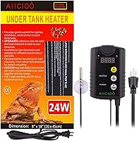 Vista 12 de Aiicioo Termostato para debajo del tanque - Alfombrilla térmica para reptiles con control de temperatura Alfombrilla térmica para reptiles