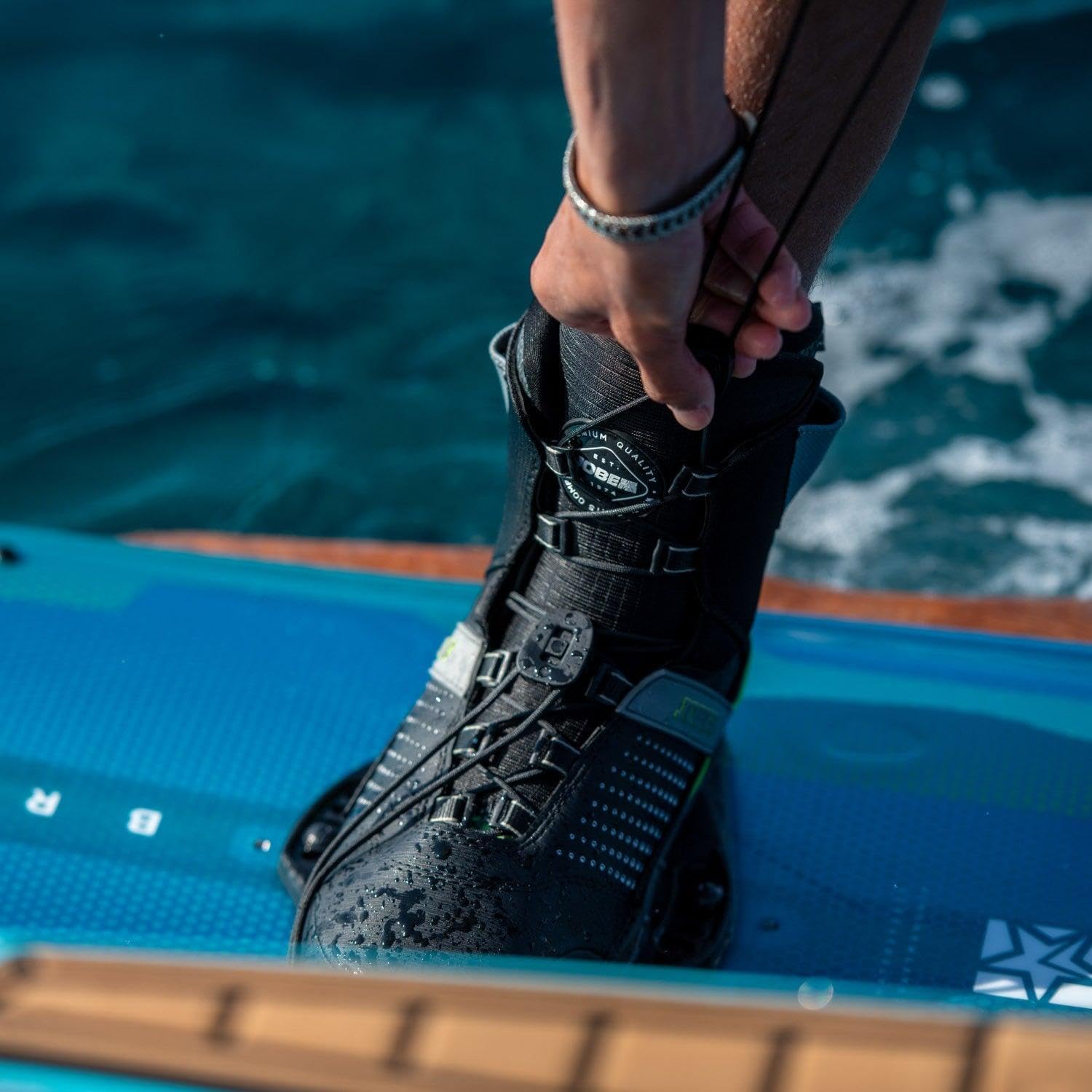 Chausses Fixations de wakebord Jobe Charge - Noir