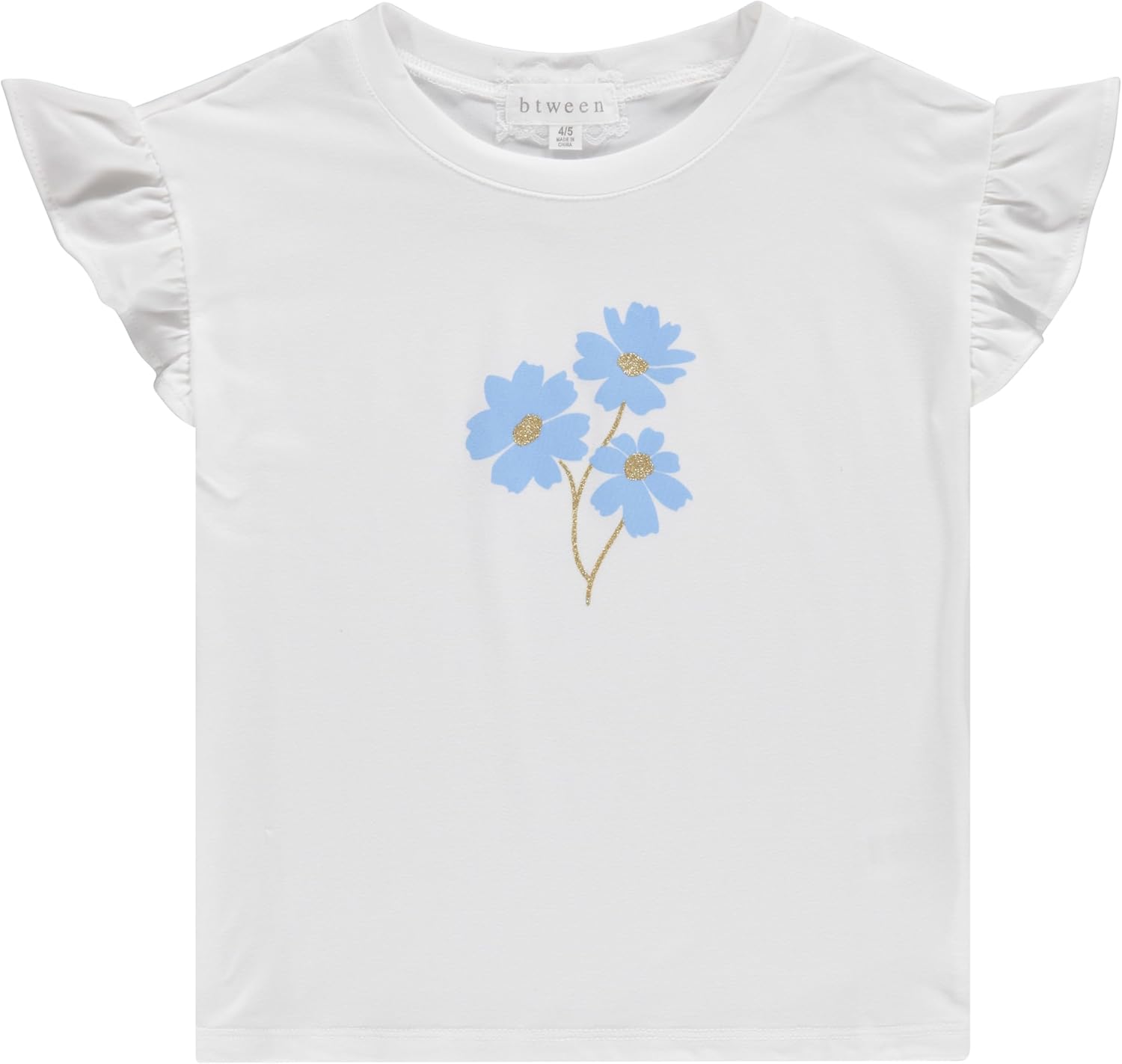 BTween Girls Mix and Match Set 4 Pack Soft Cotton Blend, Shirt. Biker Short, Dress and Romper - Image 6